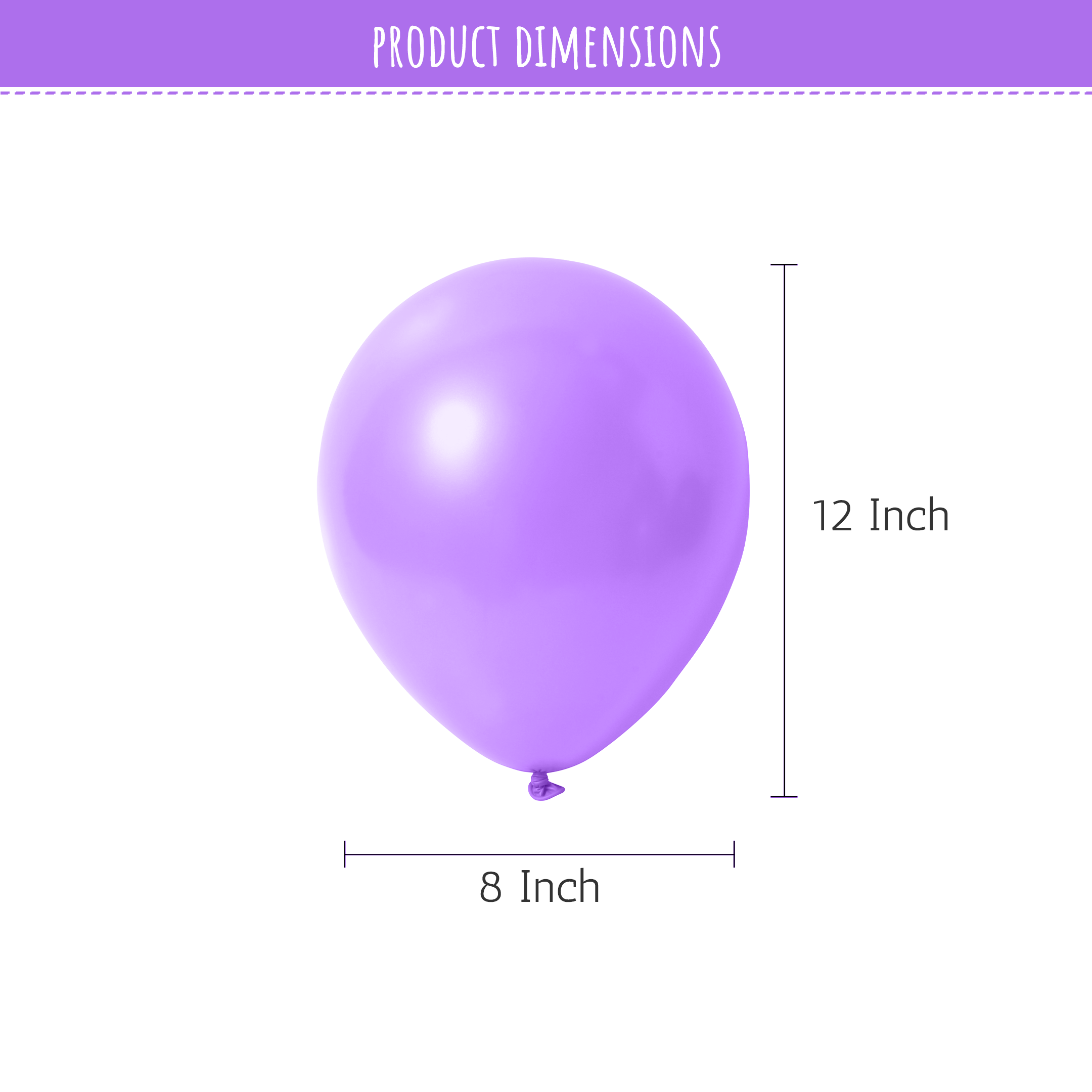 Purple Balloons for Decoration - 50 pcs