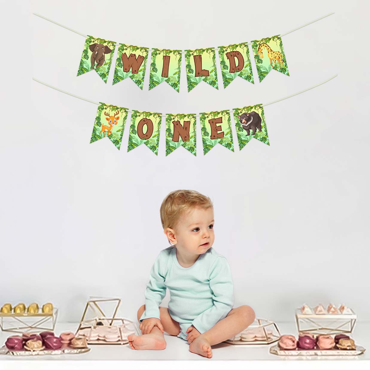 Wild one banner for decoration