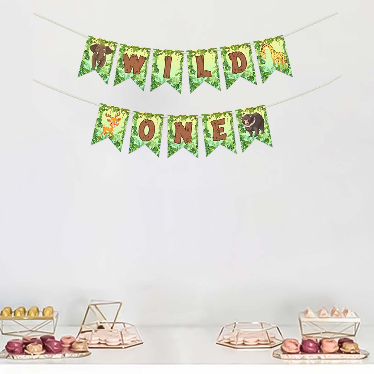 Wild one banner for decoration