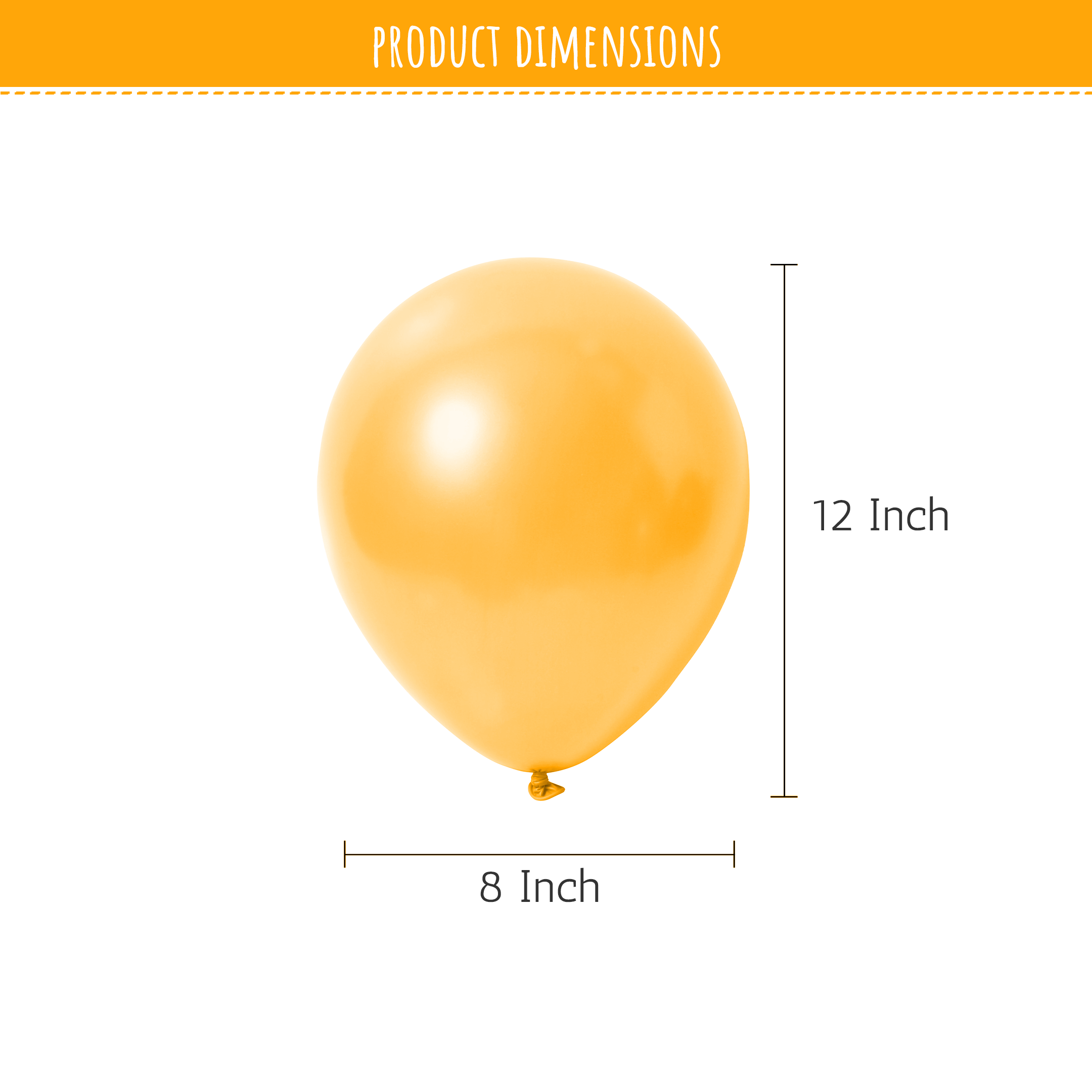 50 Metallic Gold Balloons