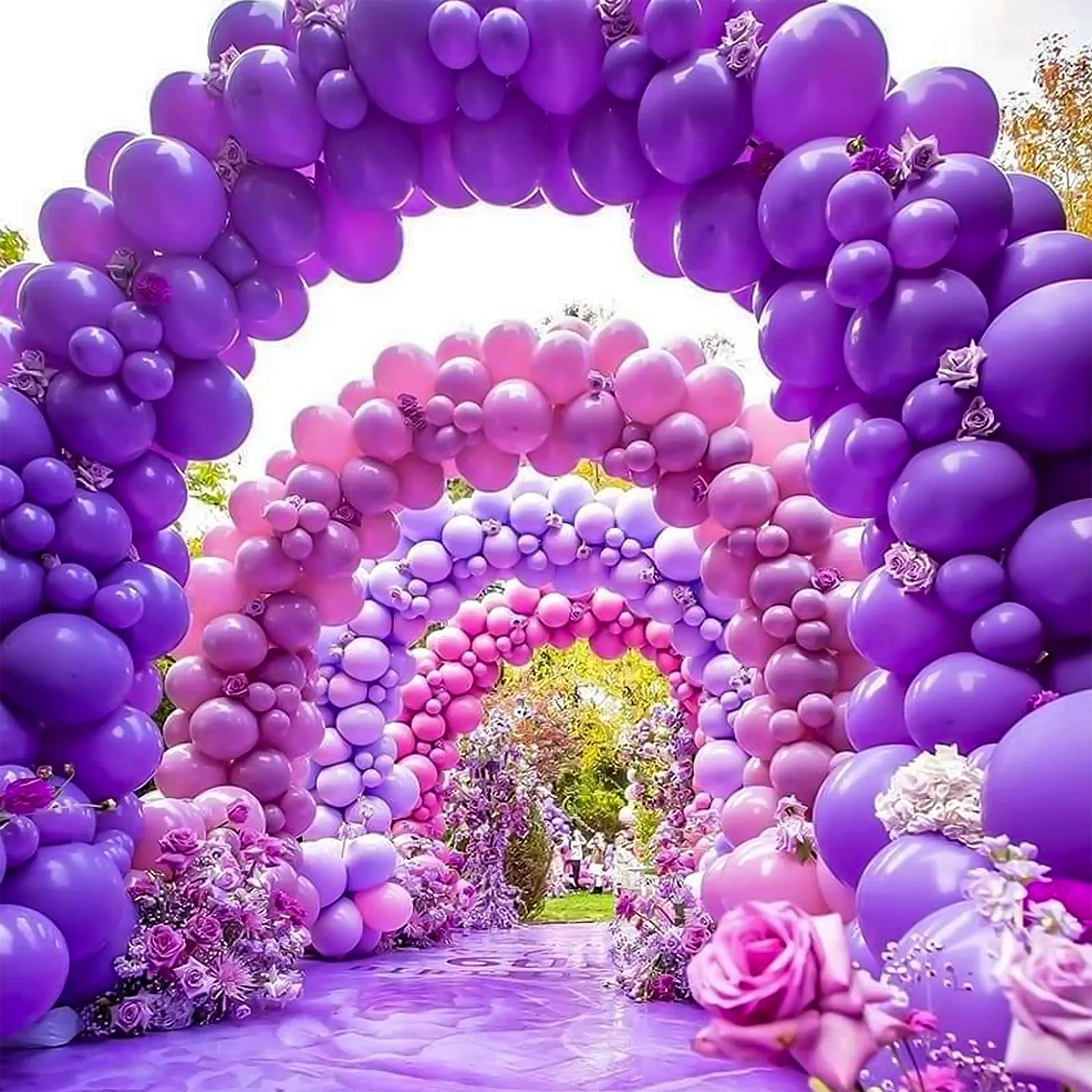 Purple Balloons for Decoration - 50 pcs