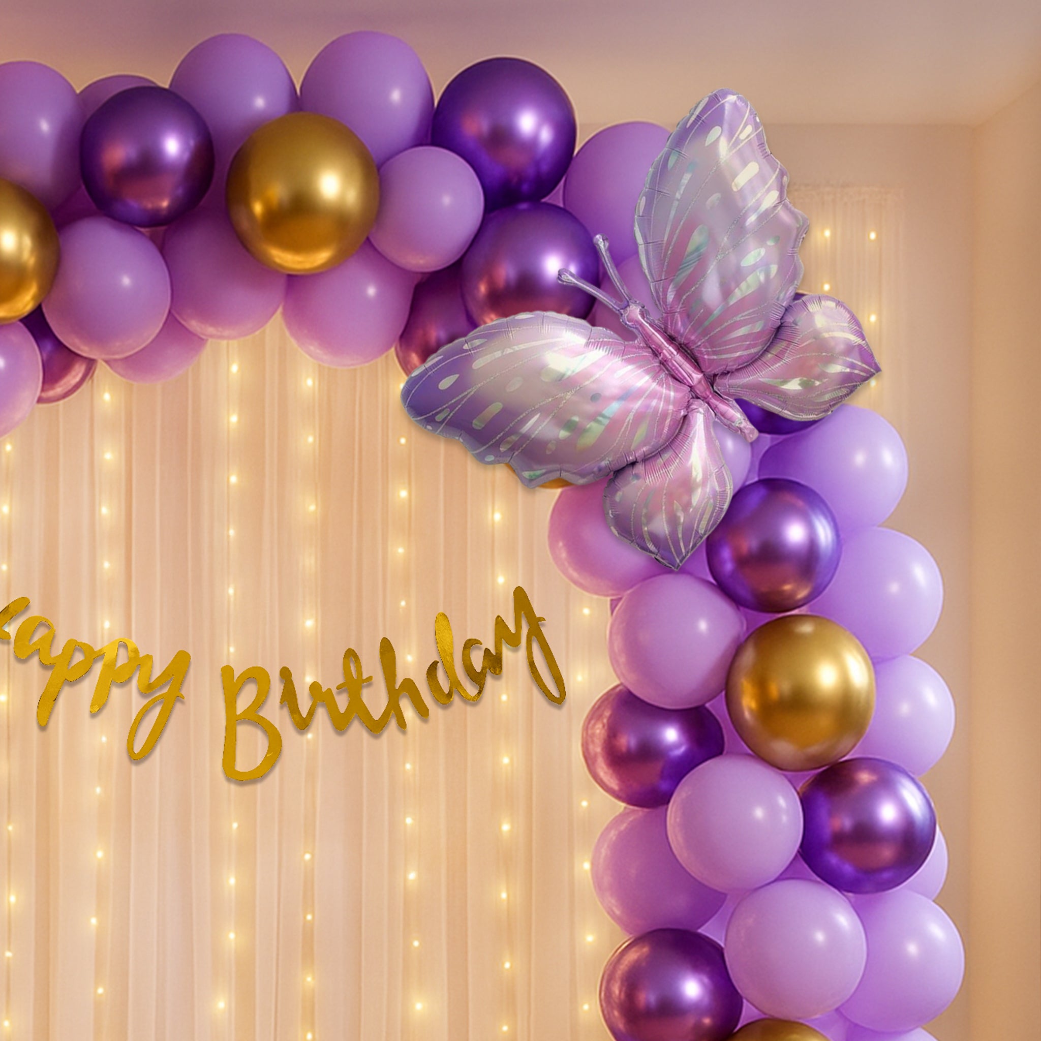 Soft Glam Butterfly Birthday Decor