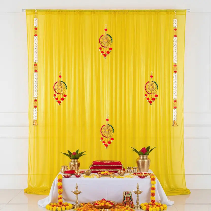 Decorate your Haldi with this Backdrop setup