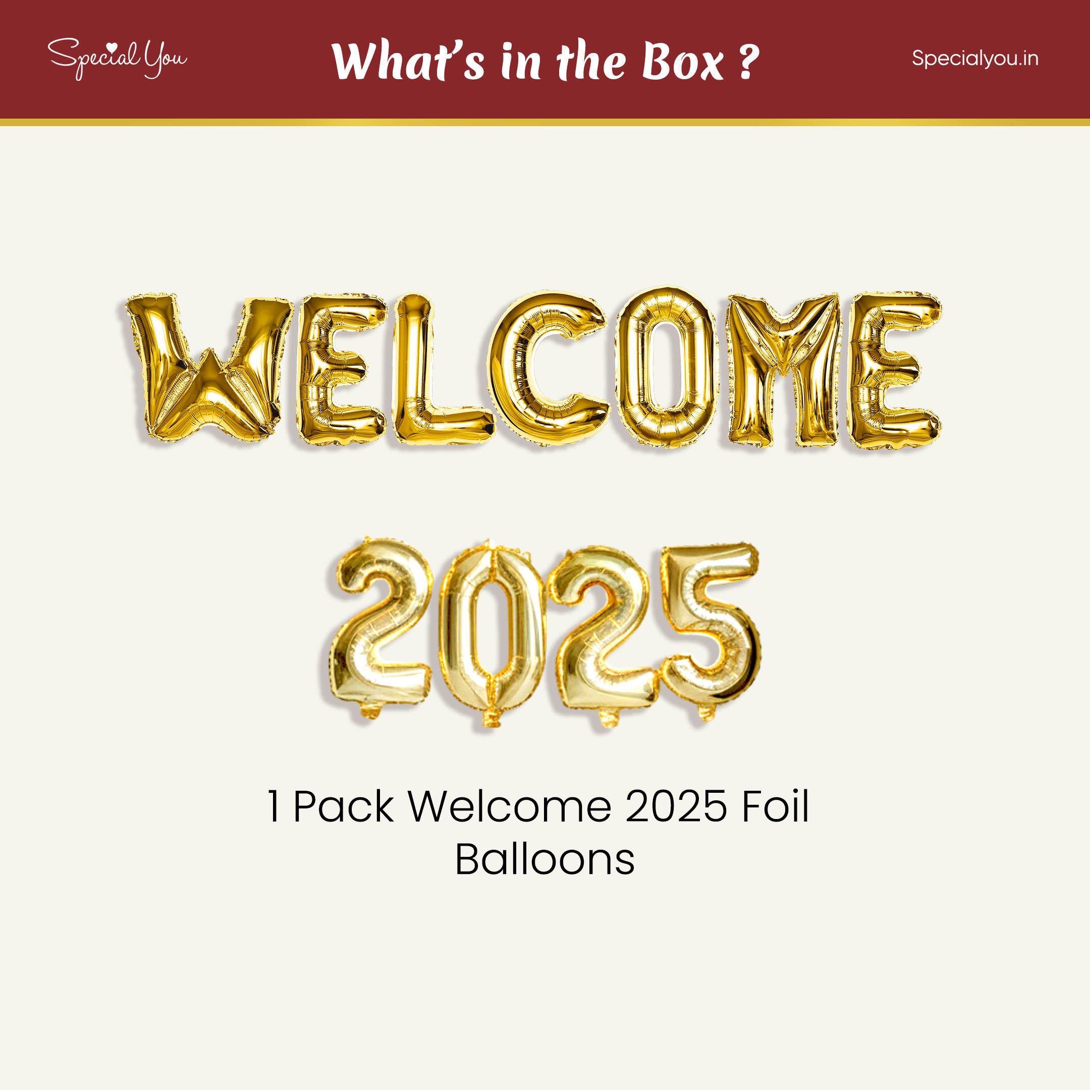 Welcome 2025 New Year Decoration