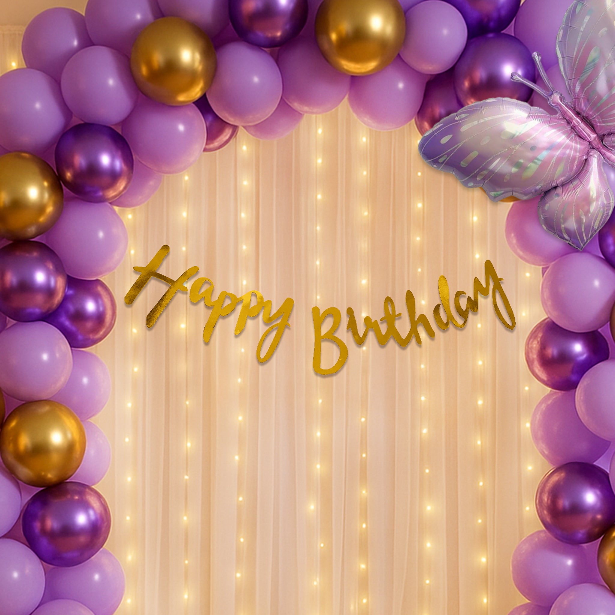 Soft Glam Butterfly Birthday Decor