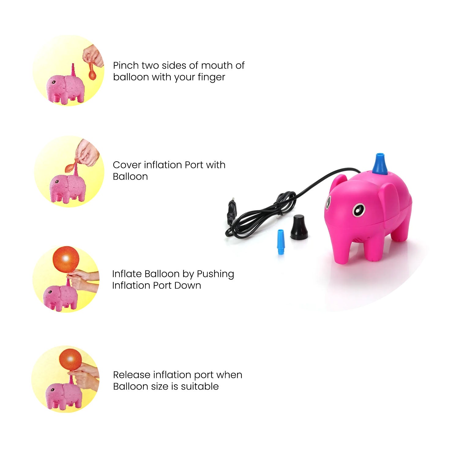 Elephant Balloon Air Pump Machine