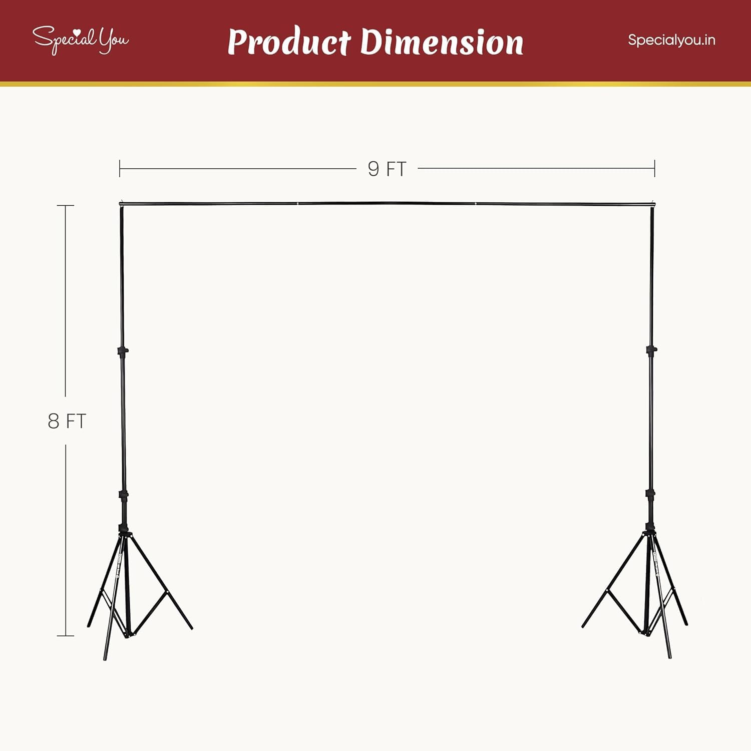 Backdrop stand for decoration
