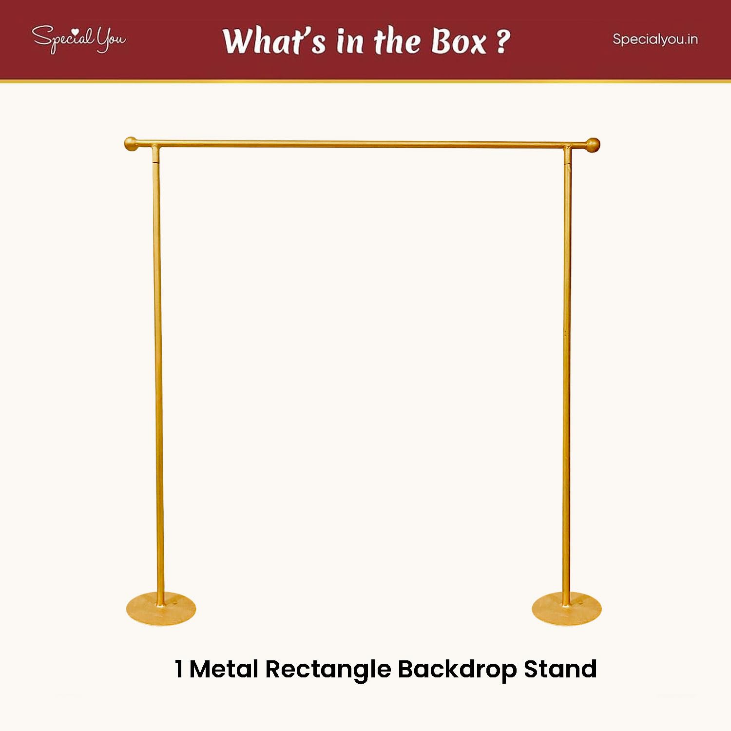 Rectangle Golden Stand