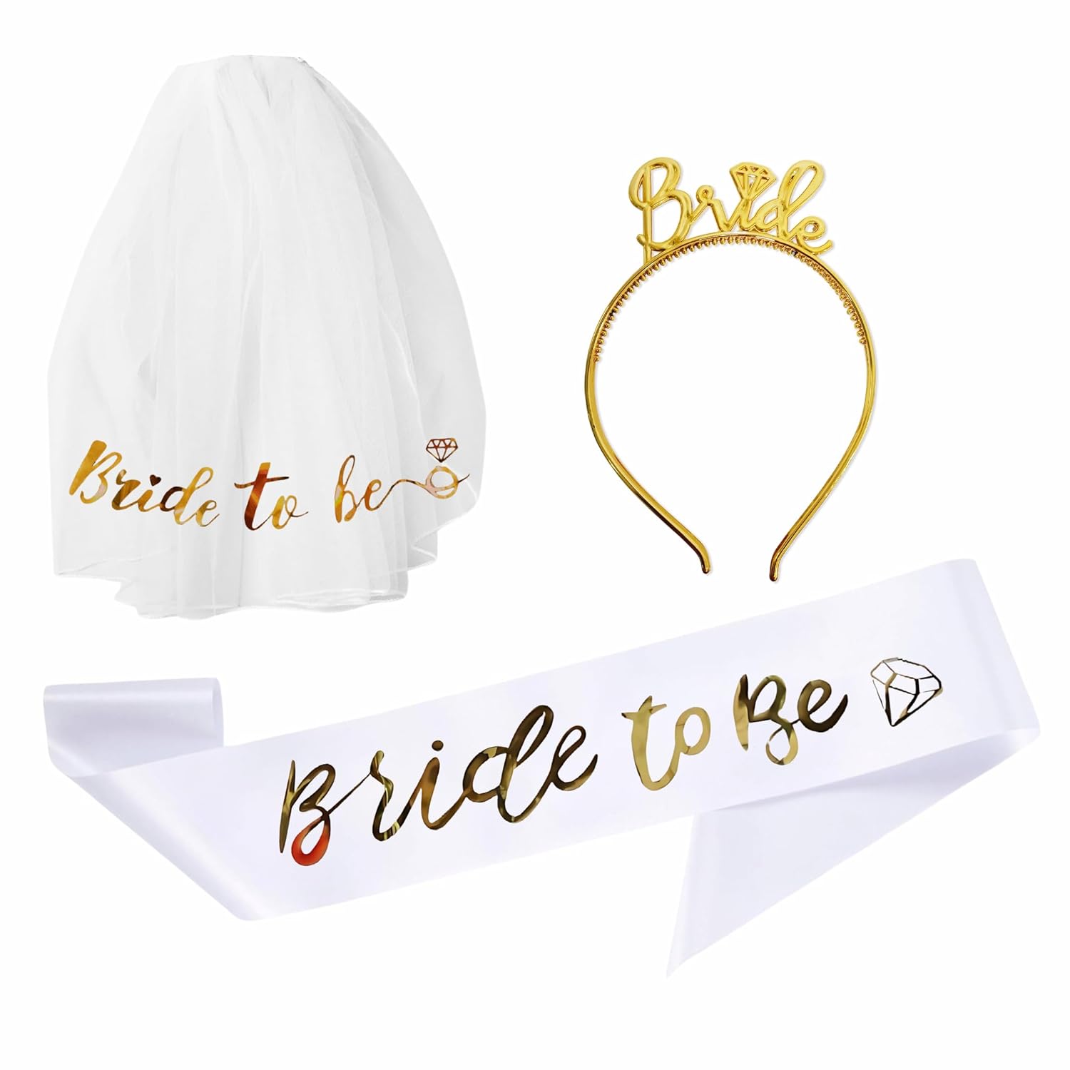 Bride to Be Decoration Set- 3 Pcs