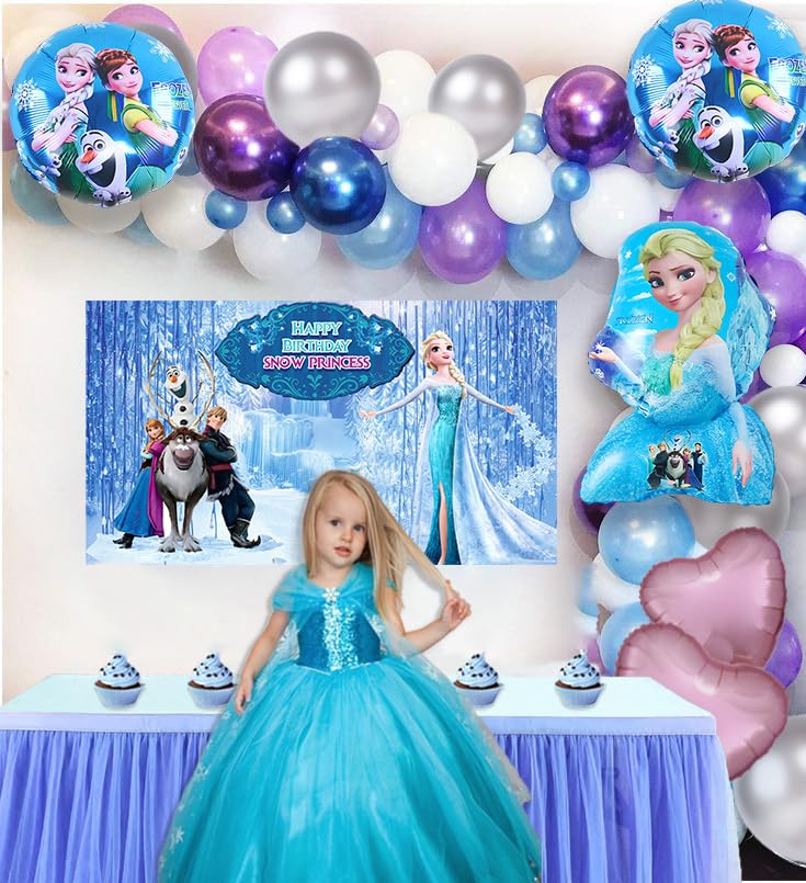 Frozen Theme Birthday Decoration-53pcs