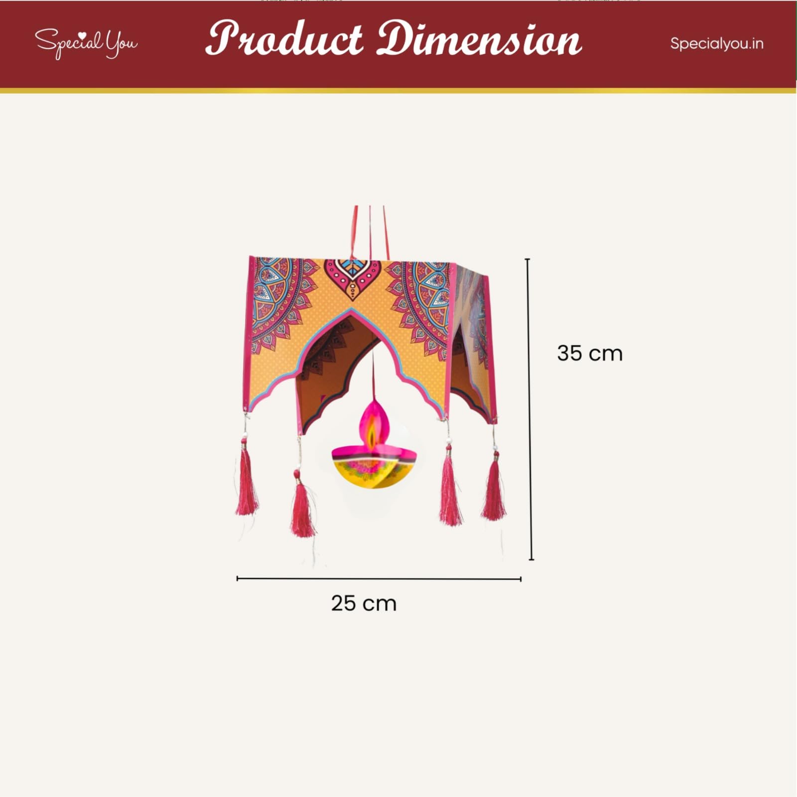 Paper Kandeel Wall Hanging for Diwali