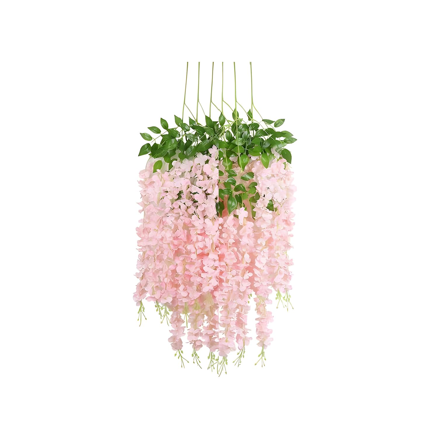 Light Pink Wisteria Decoration Pack of 6