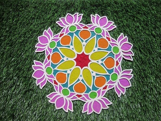 Lotus Rangoli Mat