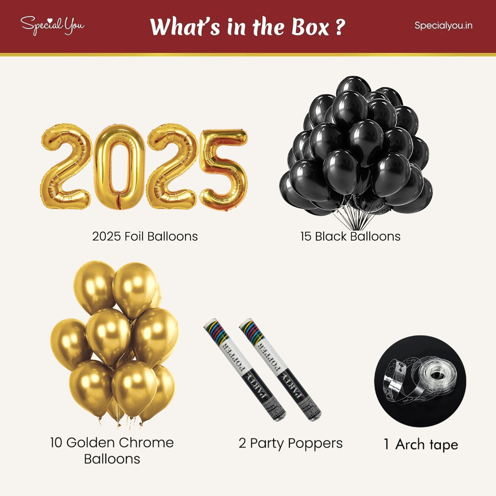 New Year 2025 Celebration Party Decor