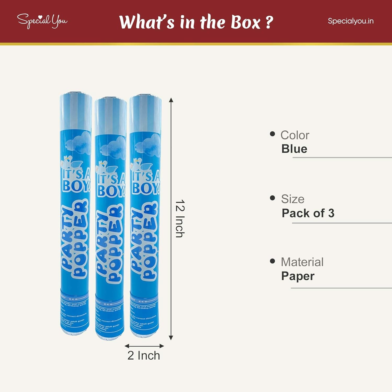 Cheer your celebration with Party Poppers