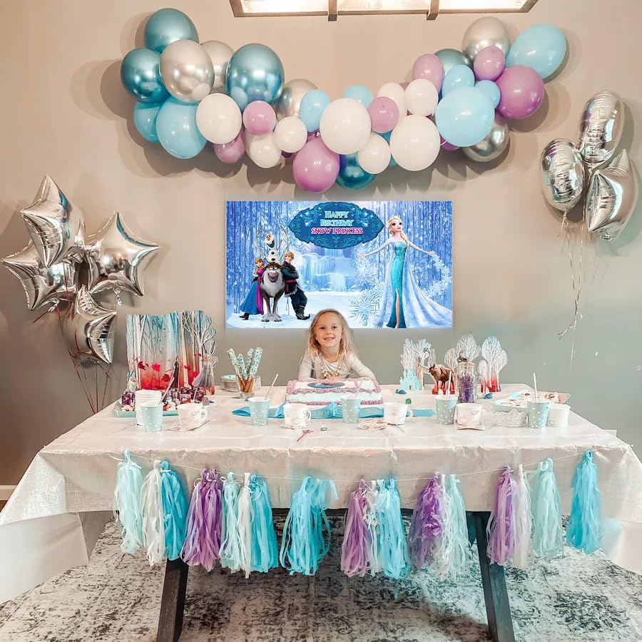 Frozen Theme Birthday Decorations-66pcs