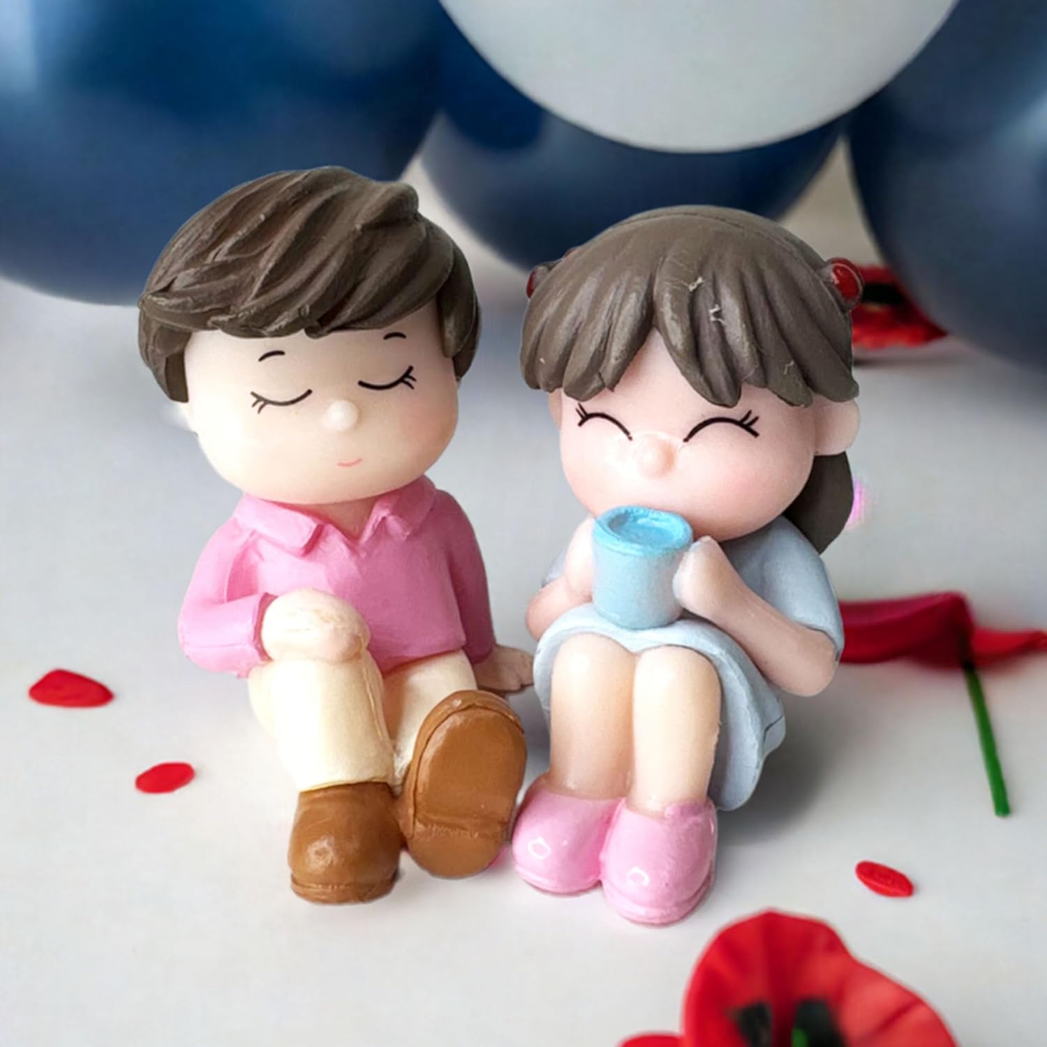 Dancing & Coffee Couple Miniature Combo