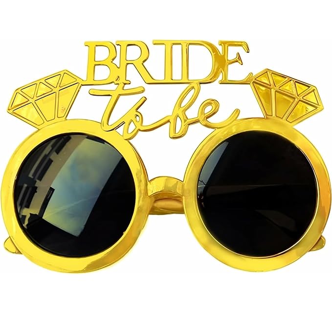 Bride to be golden glasses