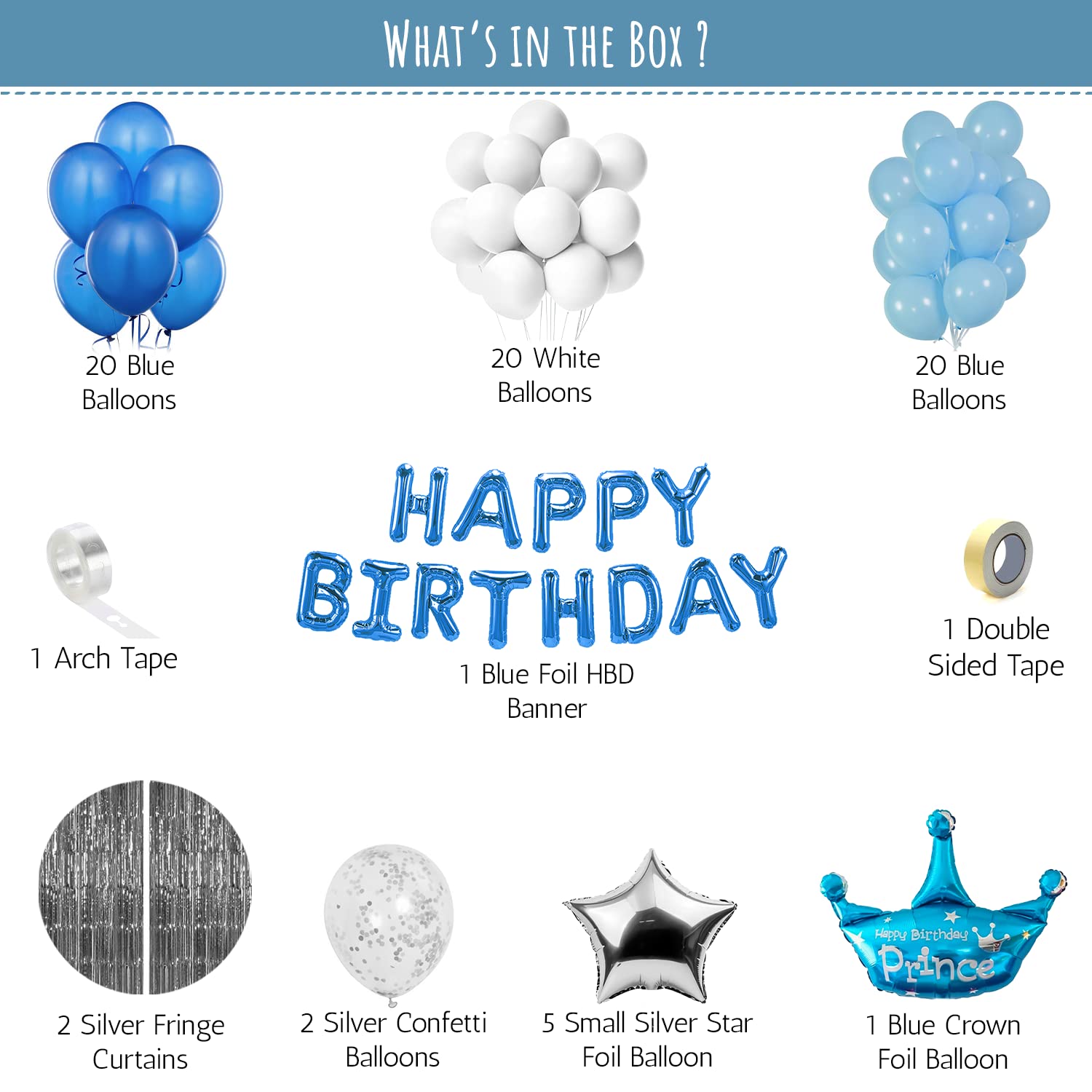 Starring a crown Prince DIY Birthday Kit