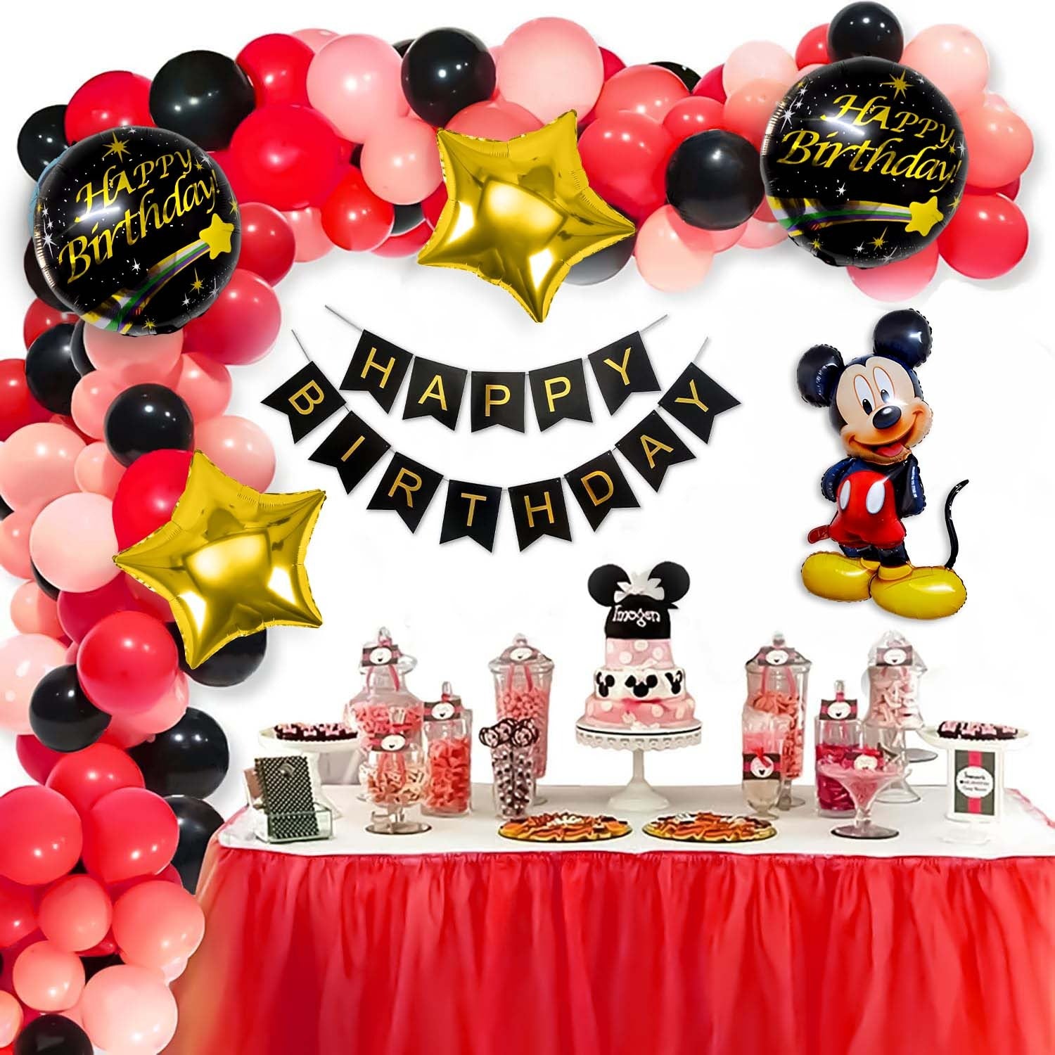 Mickey Mouse-themed foil balloons