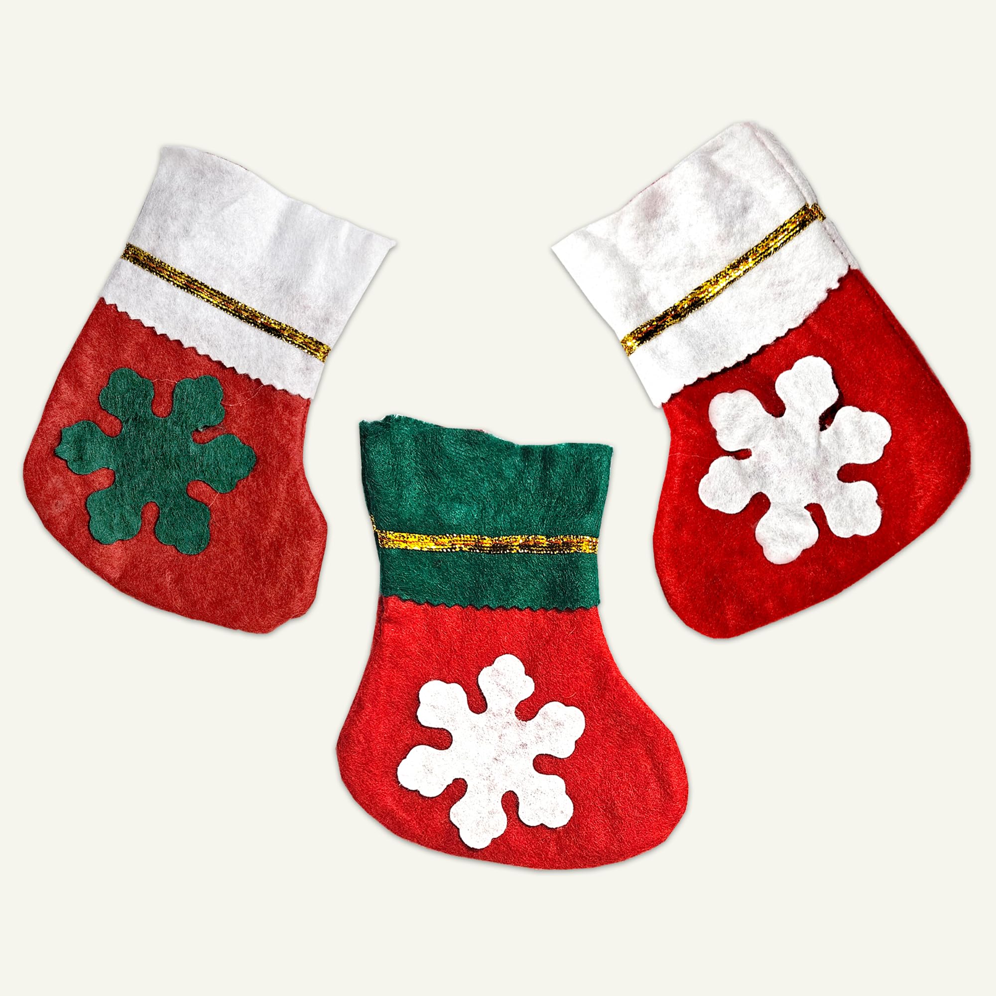 Christmas Decoration Socks Hanging - Set of 3