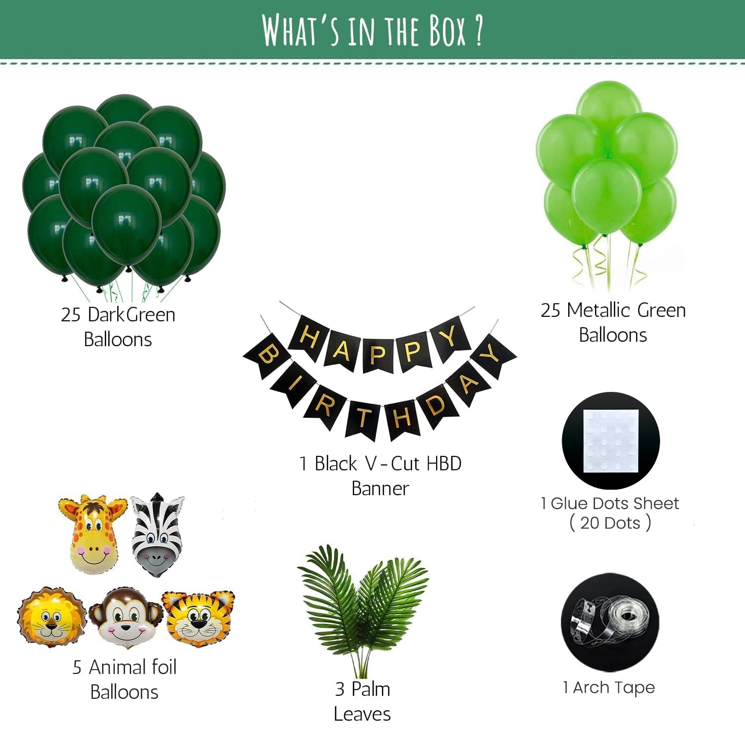 Jungle theme birthday decor