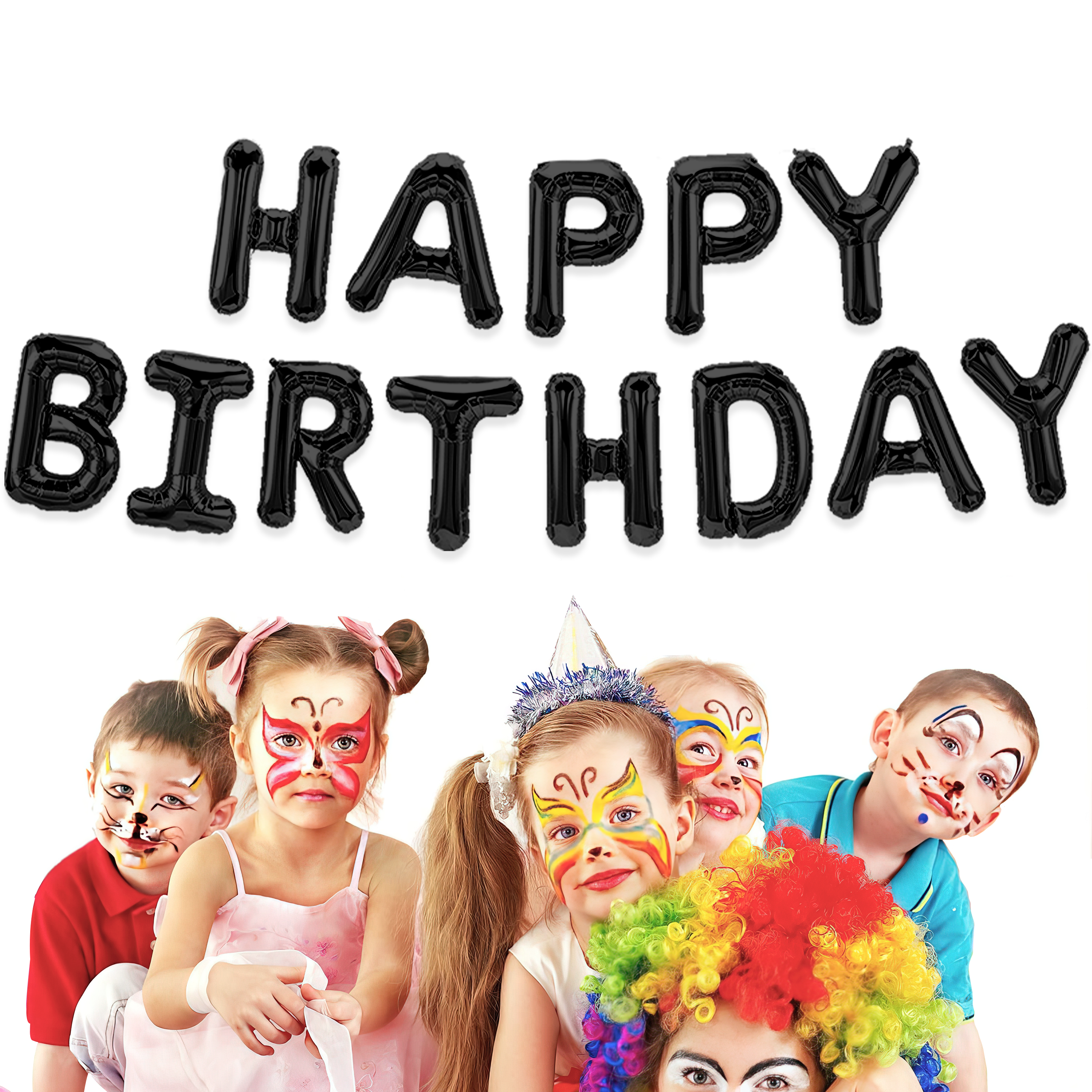 Black Happy Birthday Foil Banner