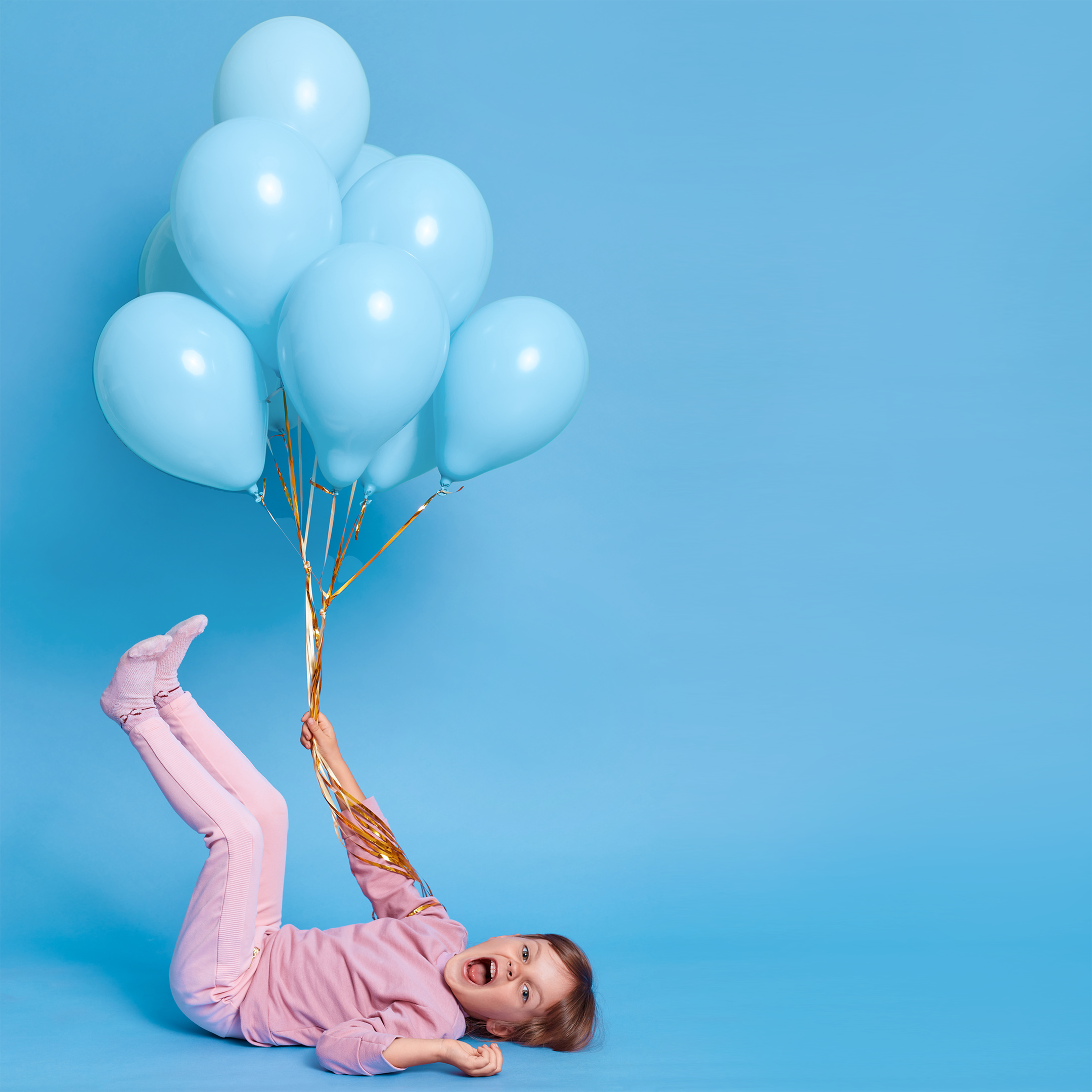 Pastel Blue Balloons decoration for boys pack of 50 pcs