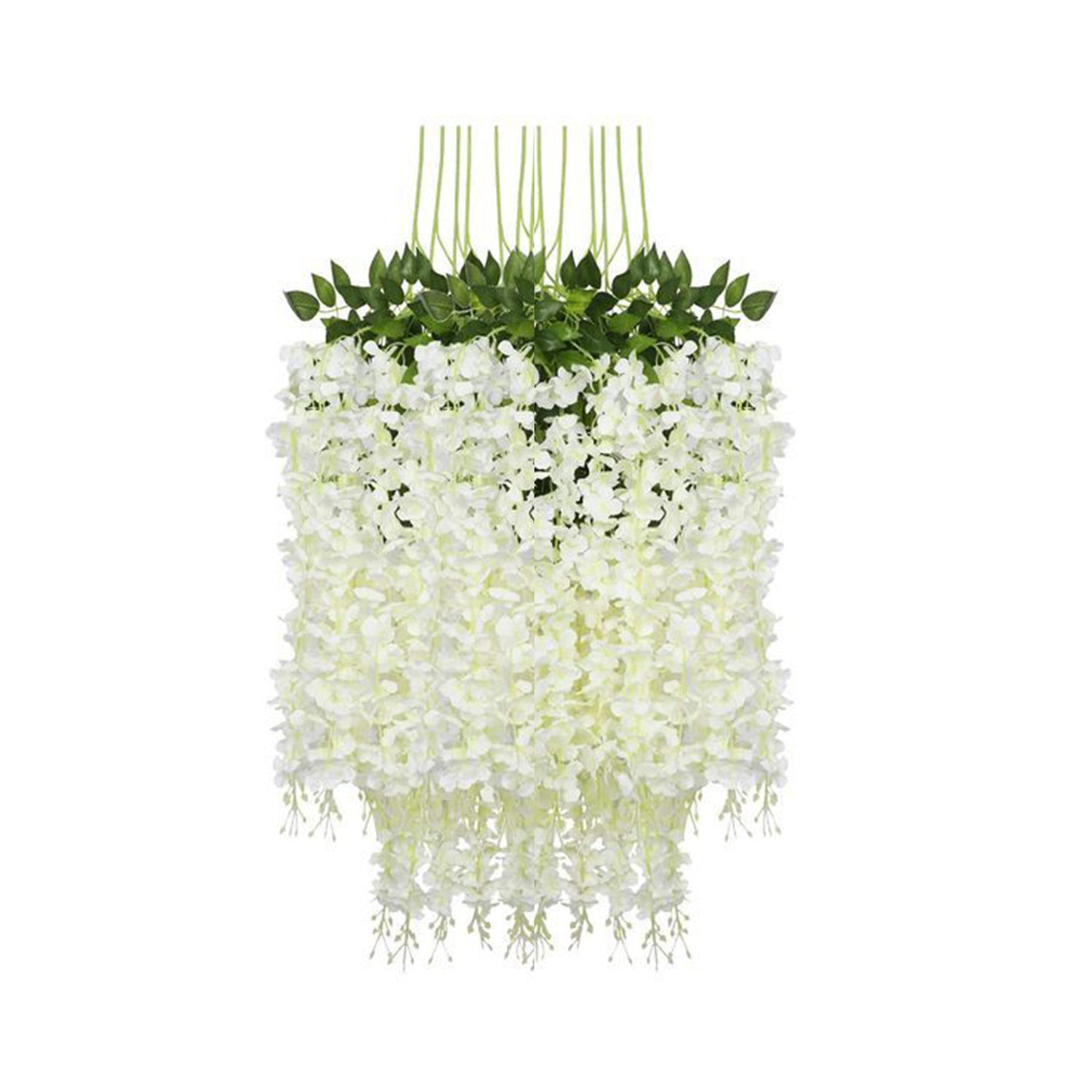 White Wisteria Flower Pack of 12