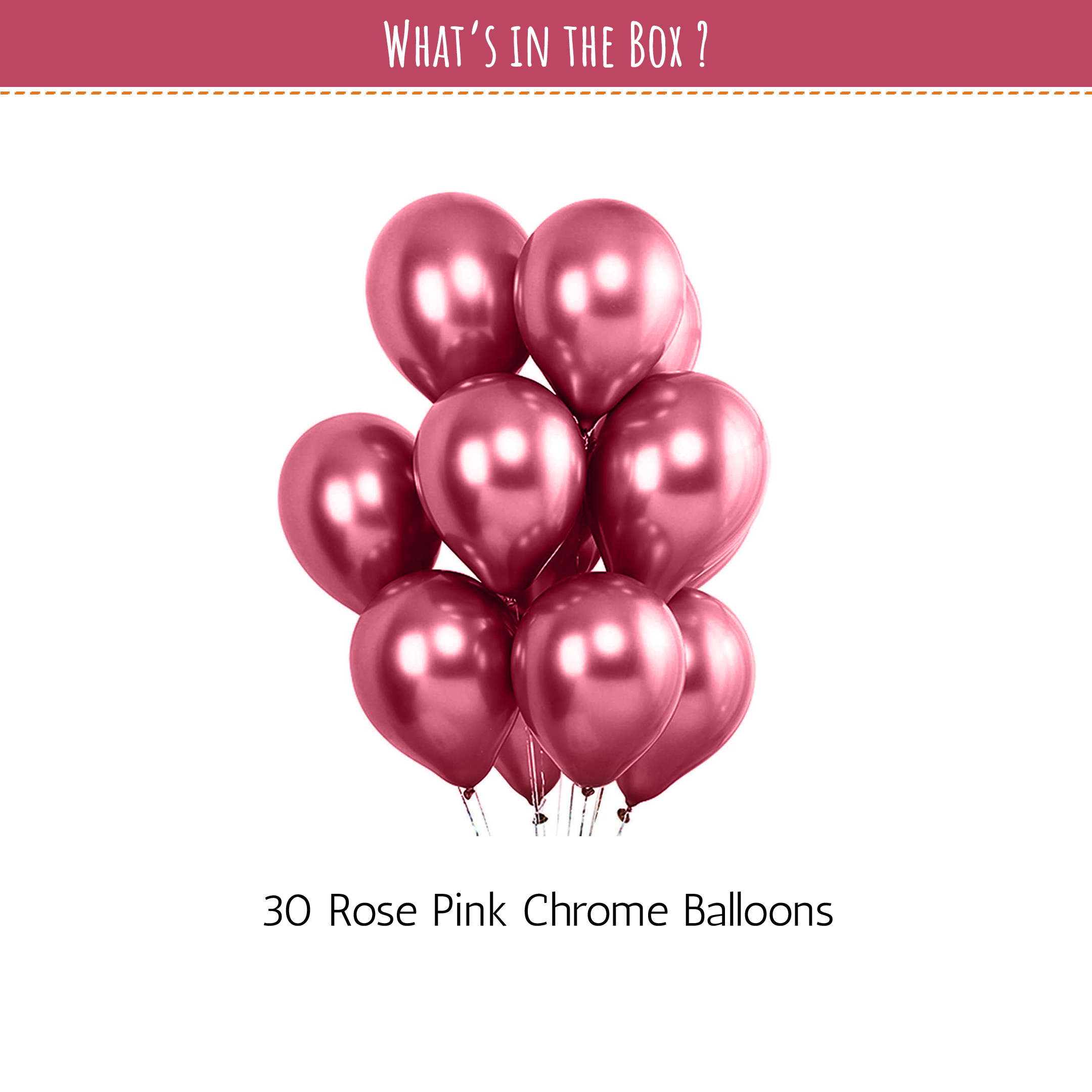 Rose Pink Chrome Balloons for bride to be , birthday party for girls