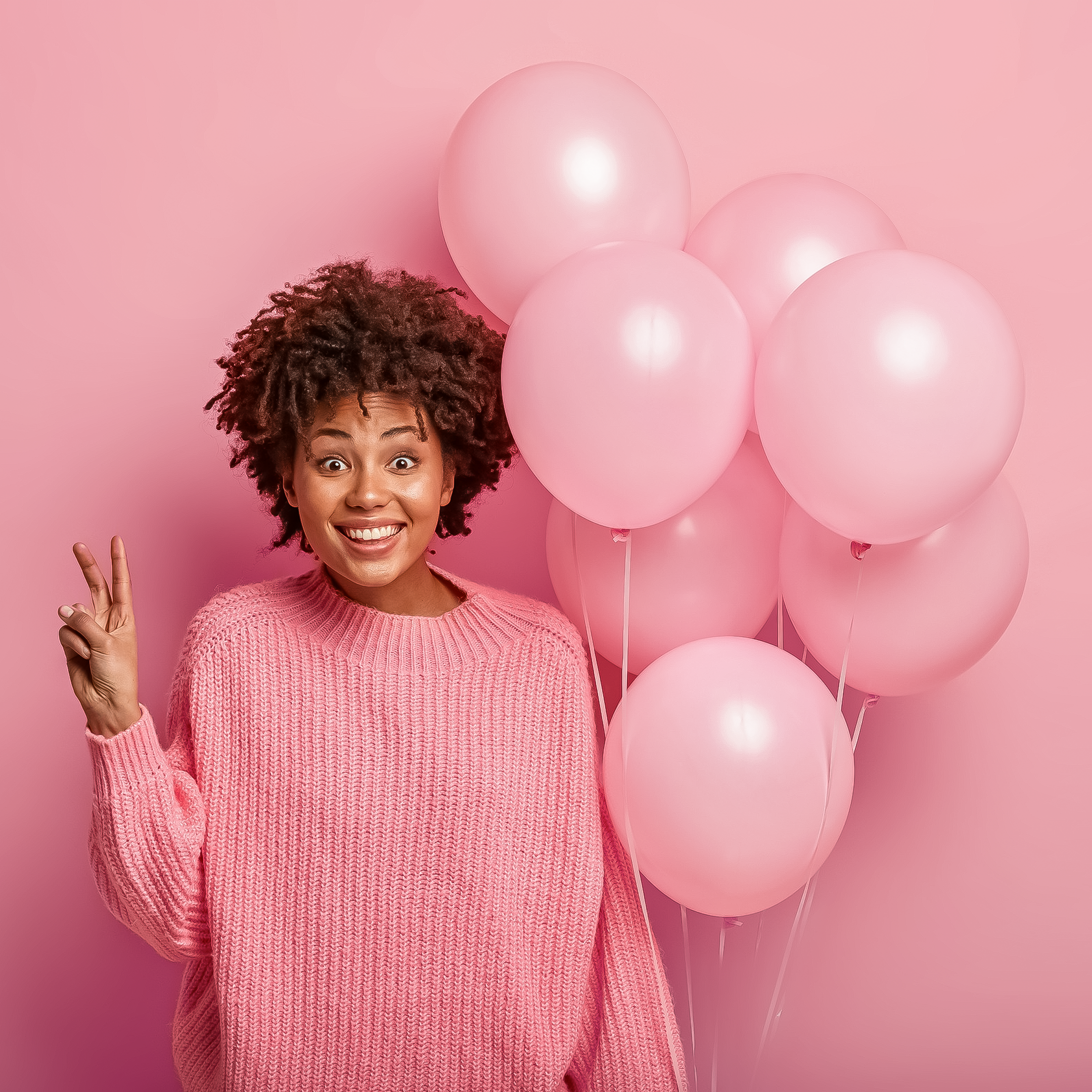 Pastel Pink Balloons party decoration for girls pack of 50 pcs