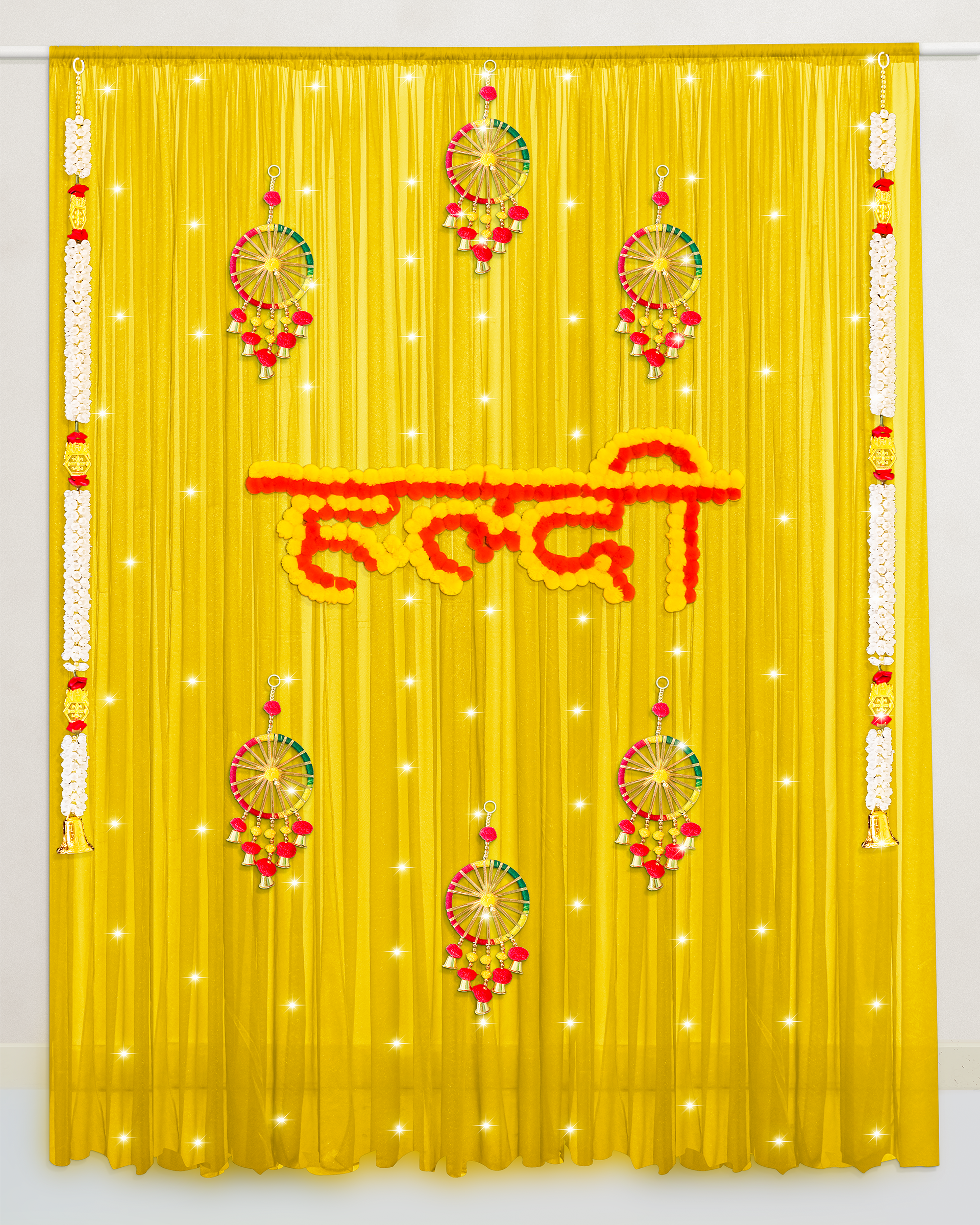 haldi backdrop