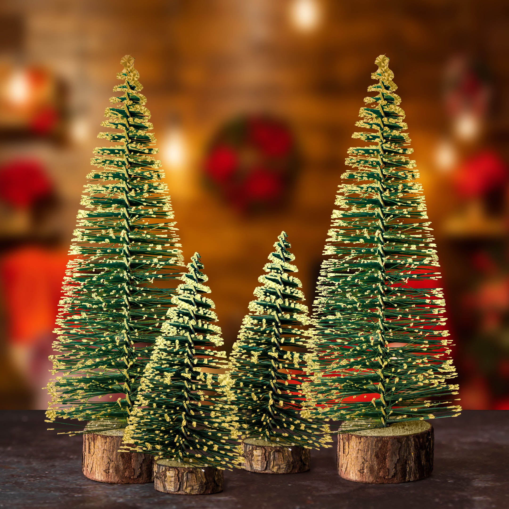 small & large trees