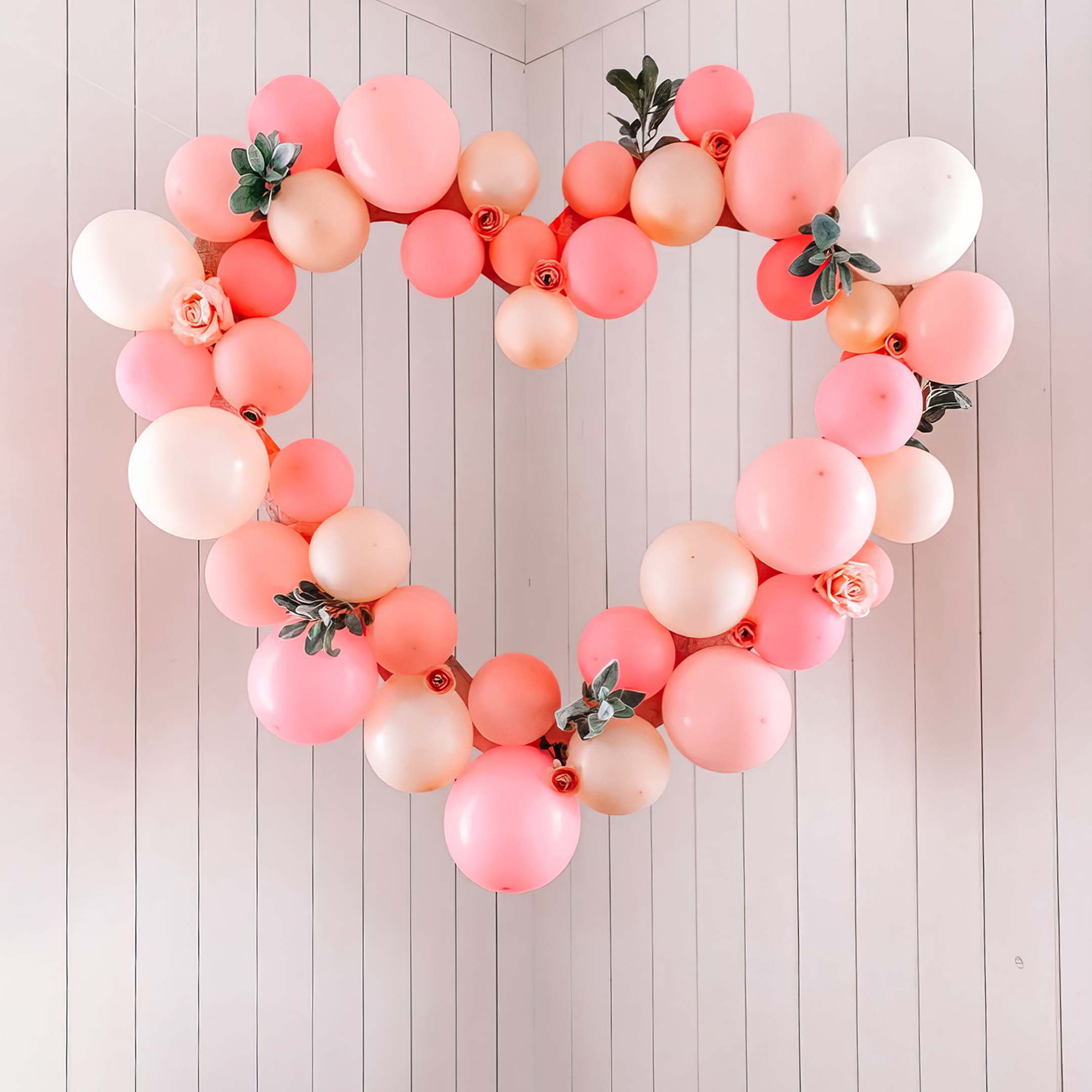 heart balloon garland