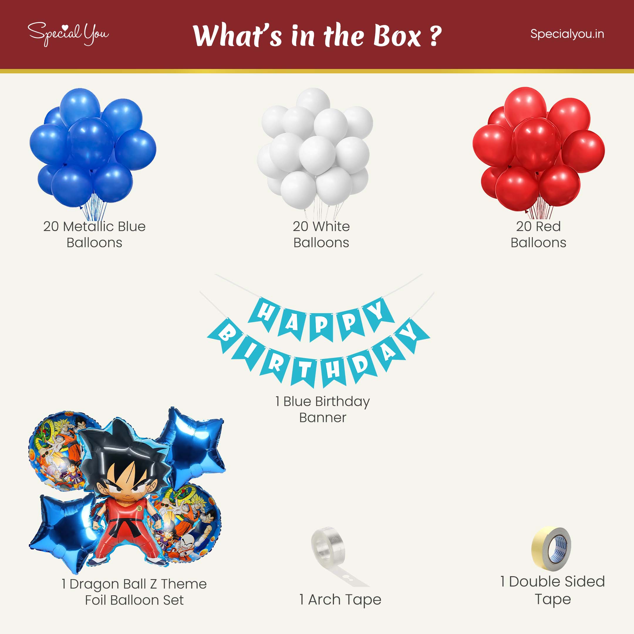 Dragon Ball Theme Birthday Decoration