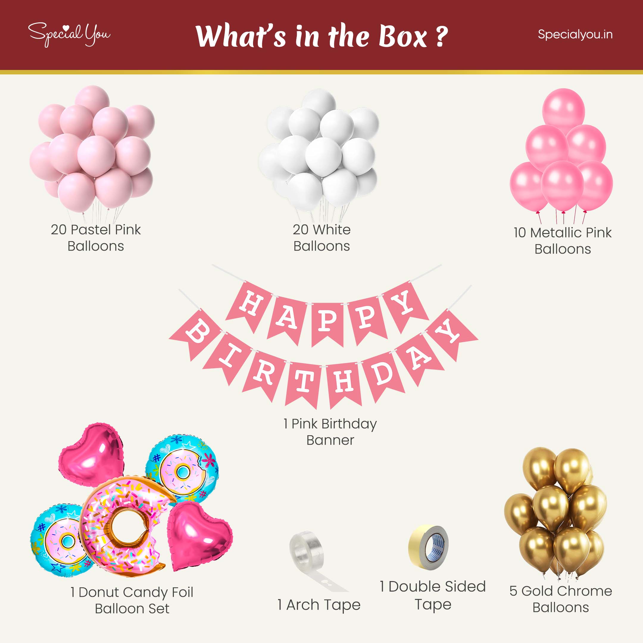 donut theme decoration items