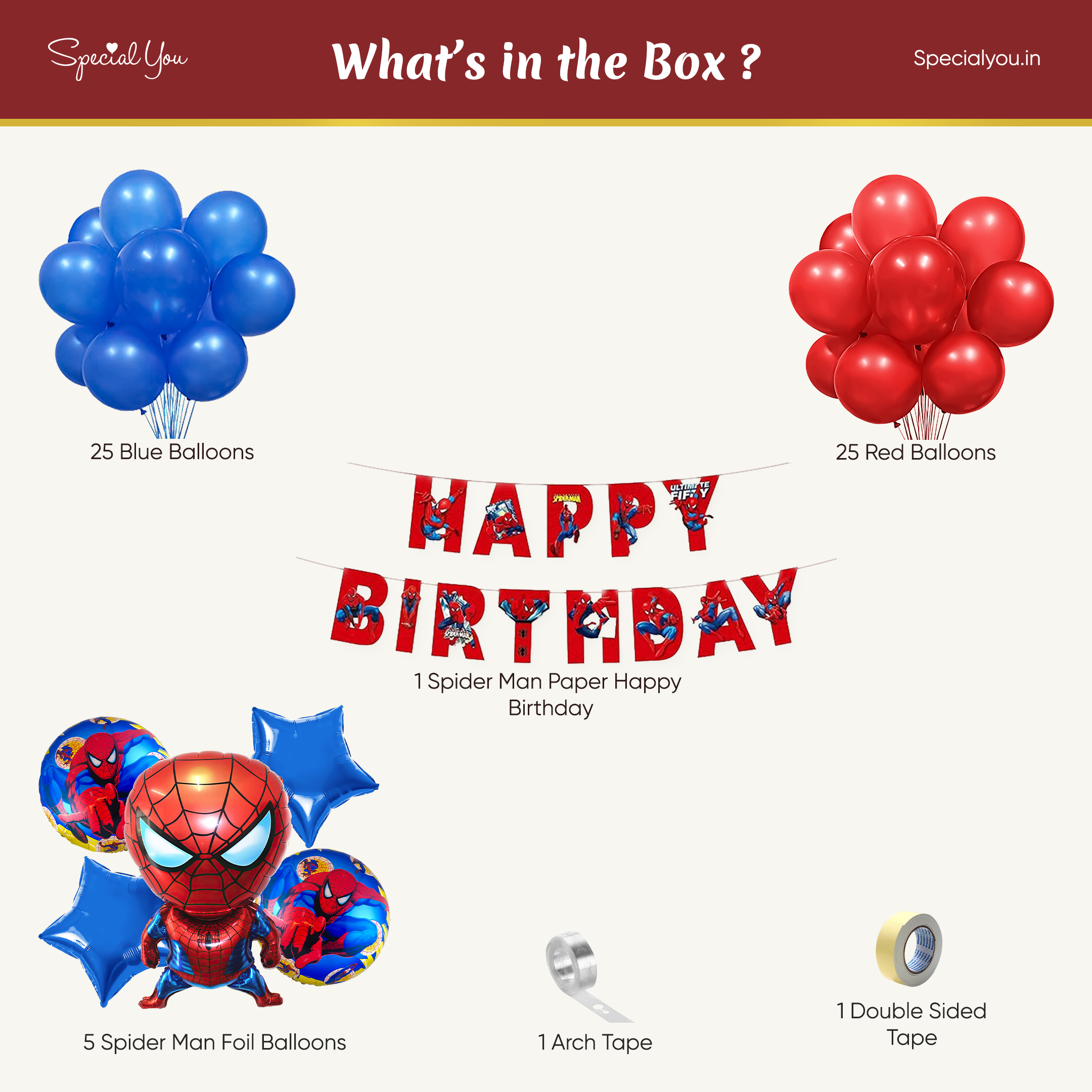 Spiderman Theme for Boys Party Decor