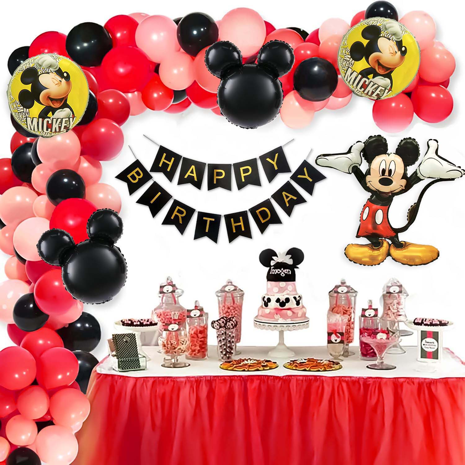 Mickey mouse theme birthday decor