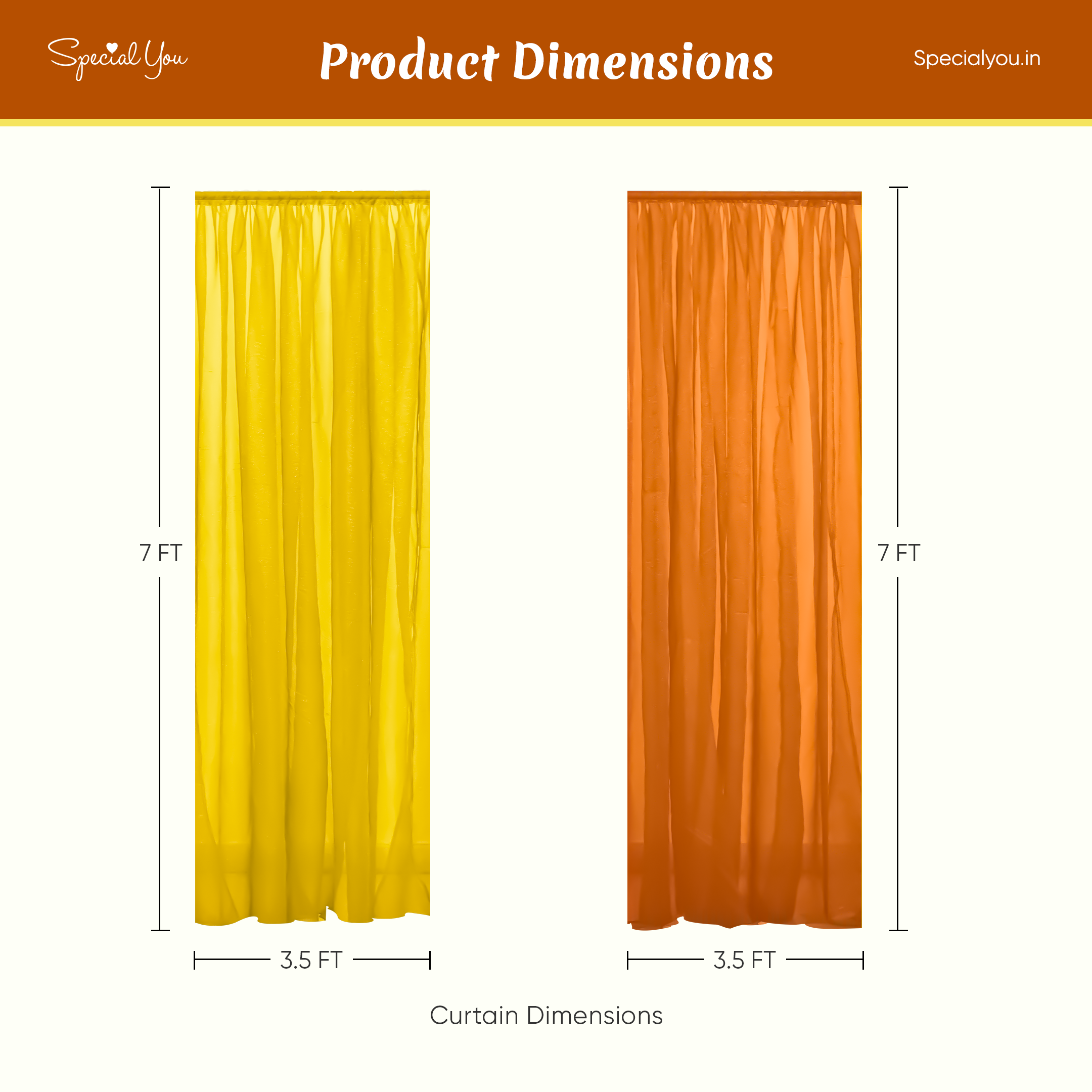 yellow orange curtains