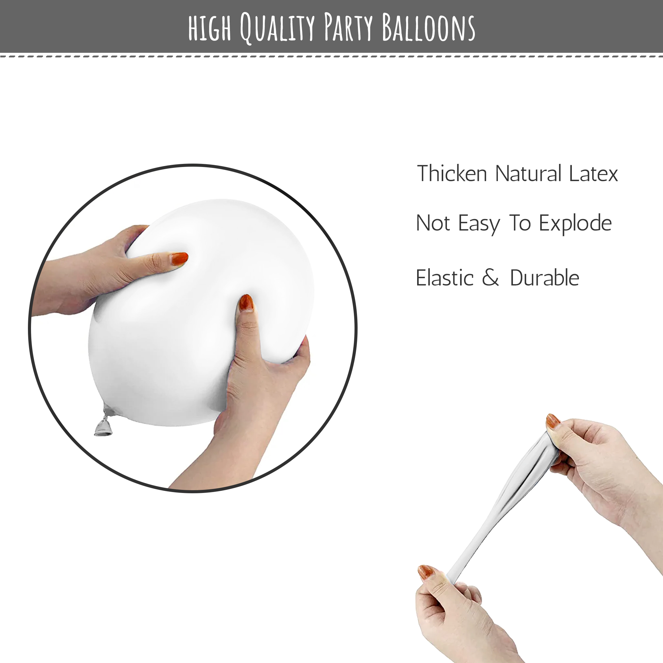 White Balloons for party decoration pack of 50 pcs