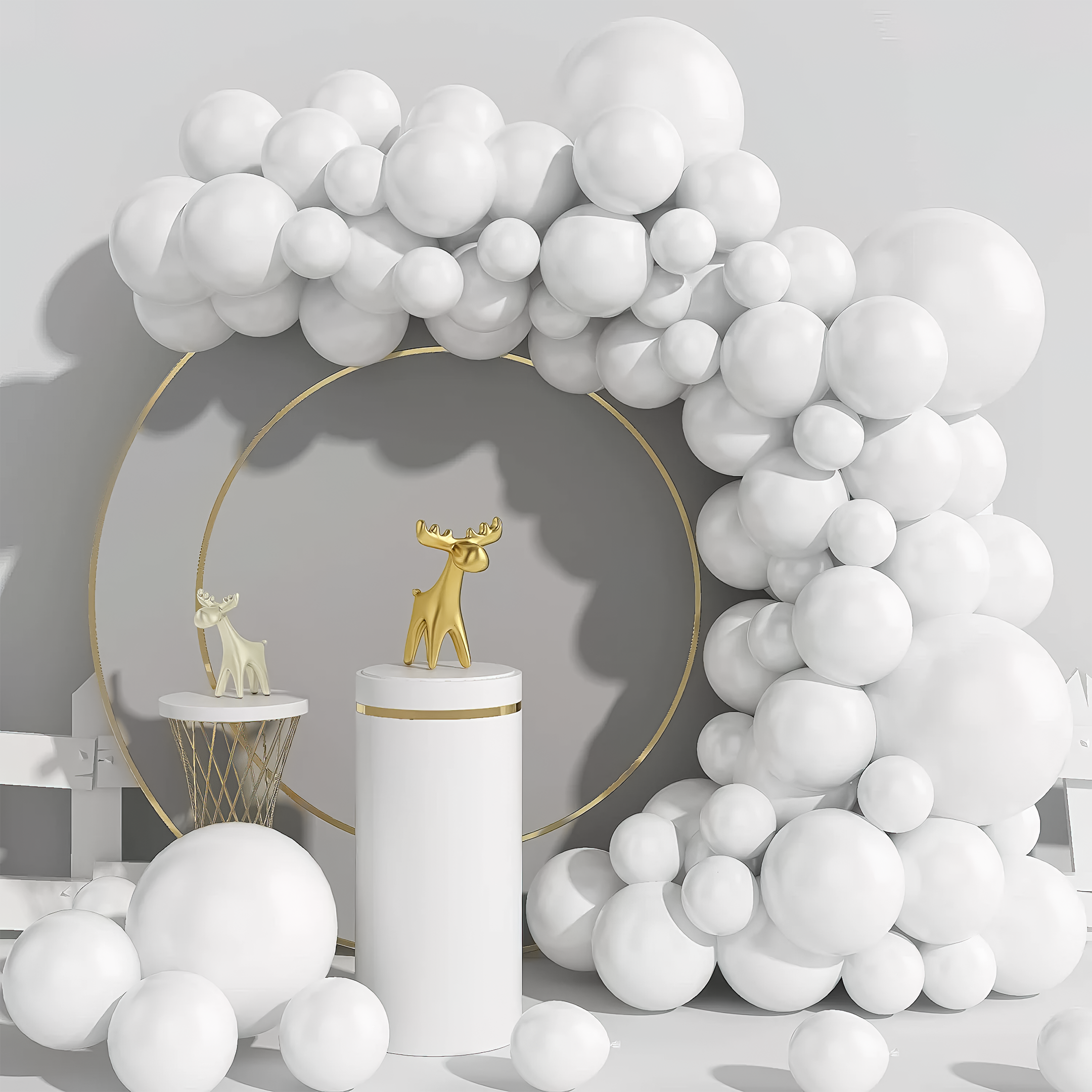 White Balloons for party decoration pack of 50 pcs