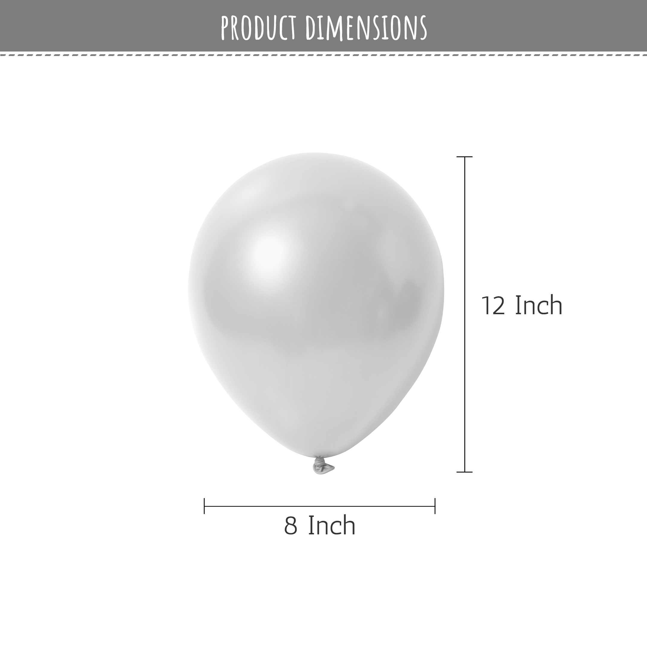 Silver metallic balloons for party decoration-100pcs