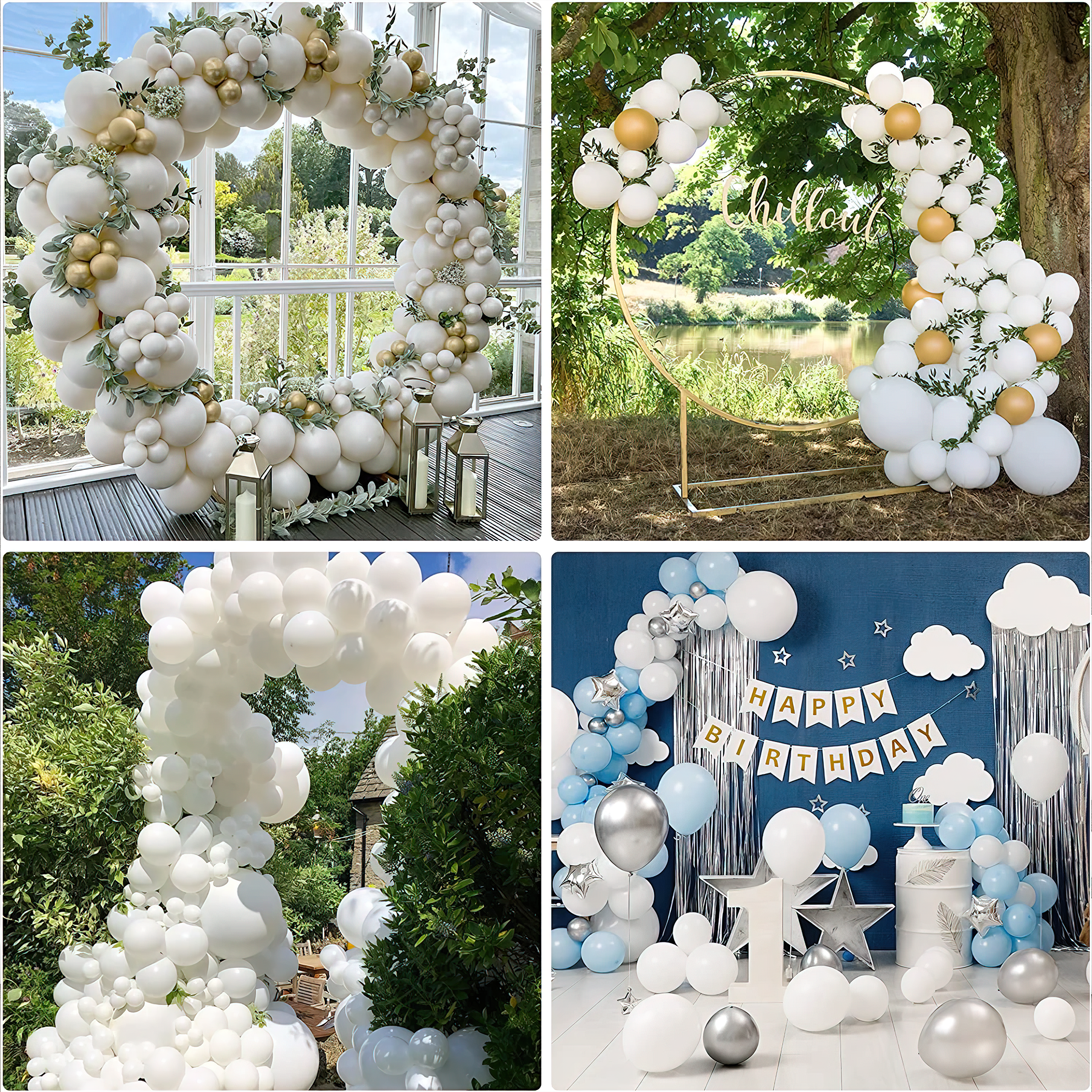 White Balloons for party decoration pack of 50 pcs