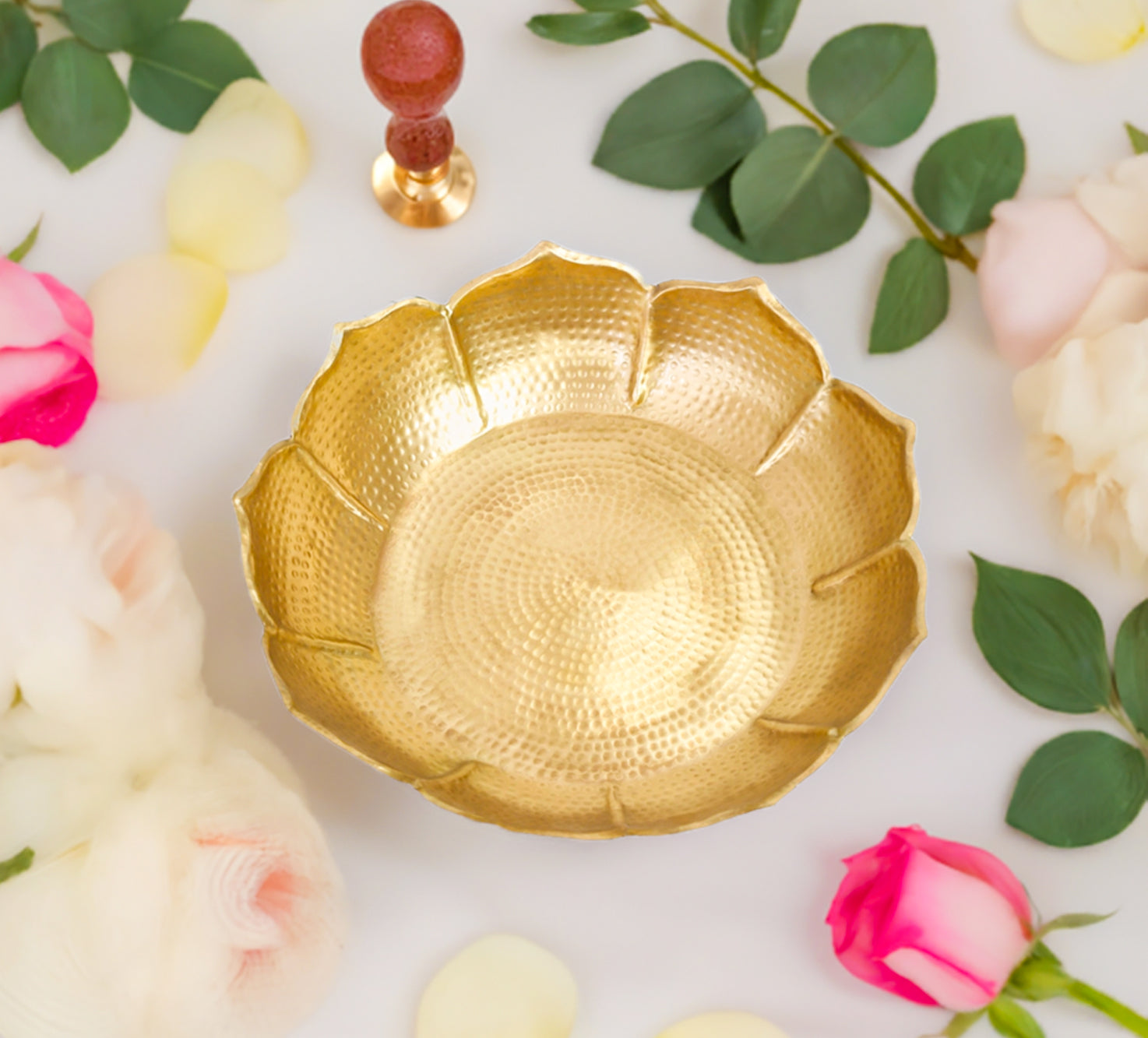 Urli Bowl for Diwali, Navratri Festival Decor - 8 Inch