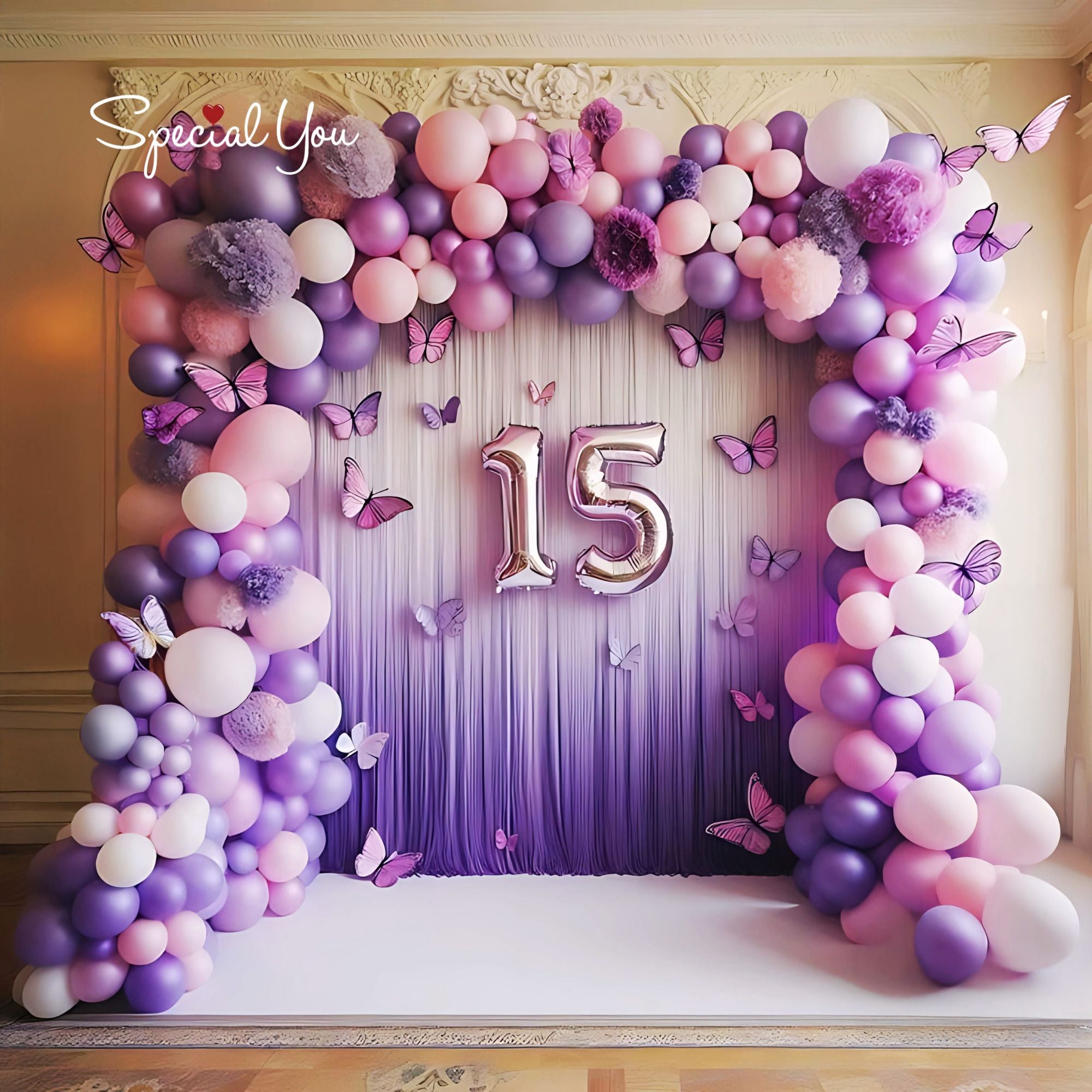 Purple & Pink Butterfly Bliss Celebration.