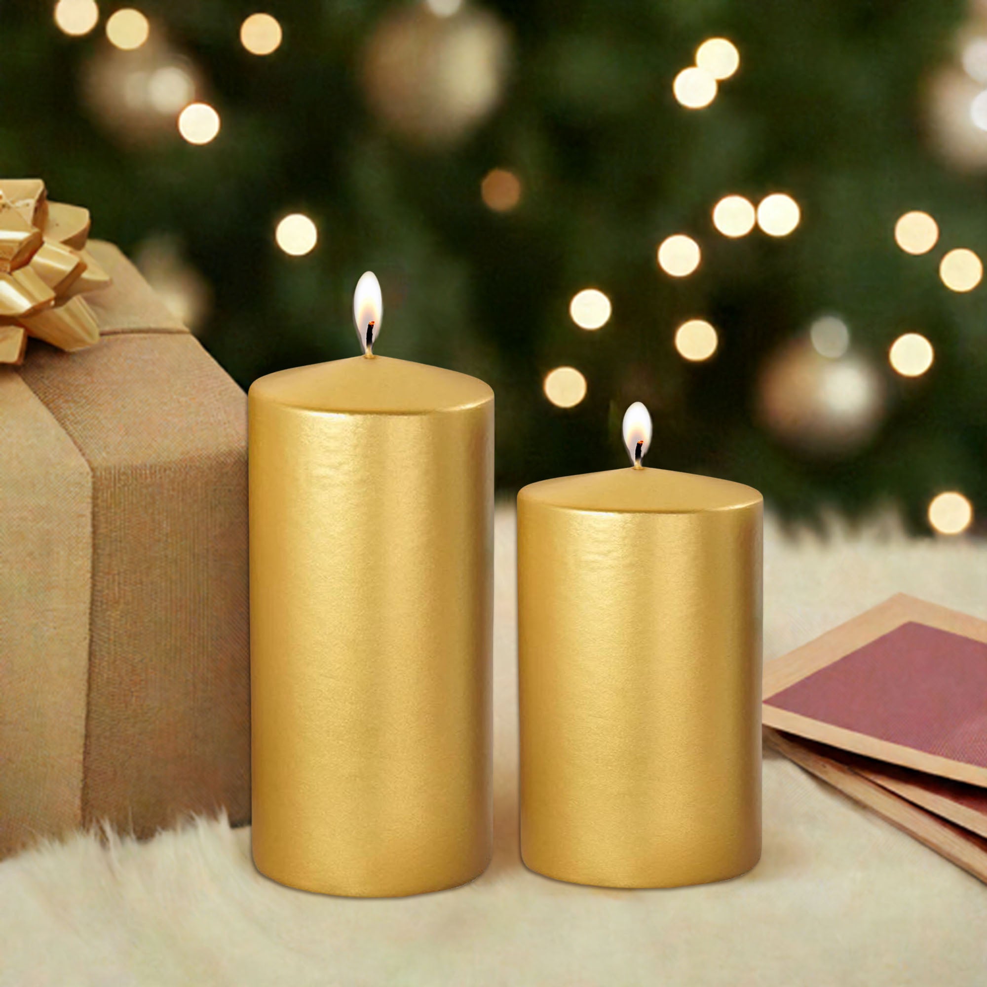 Golden Candles Set for Gifting