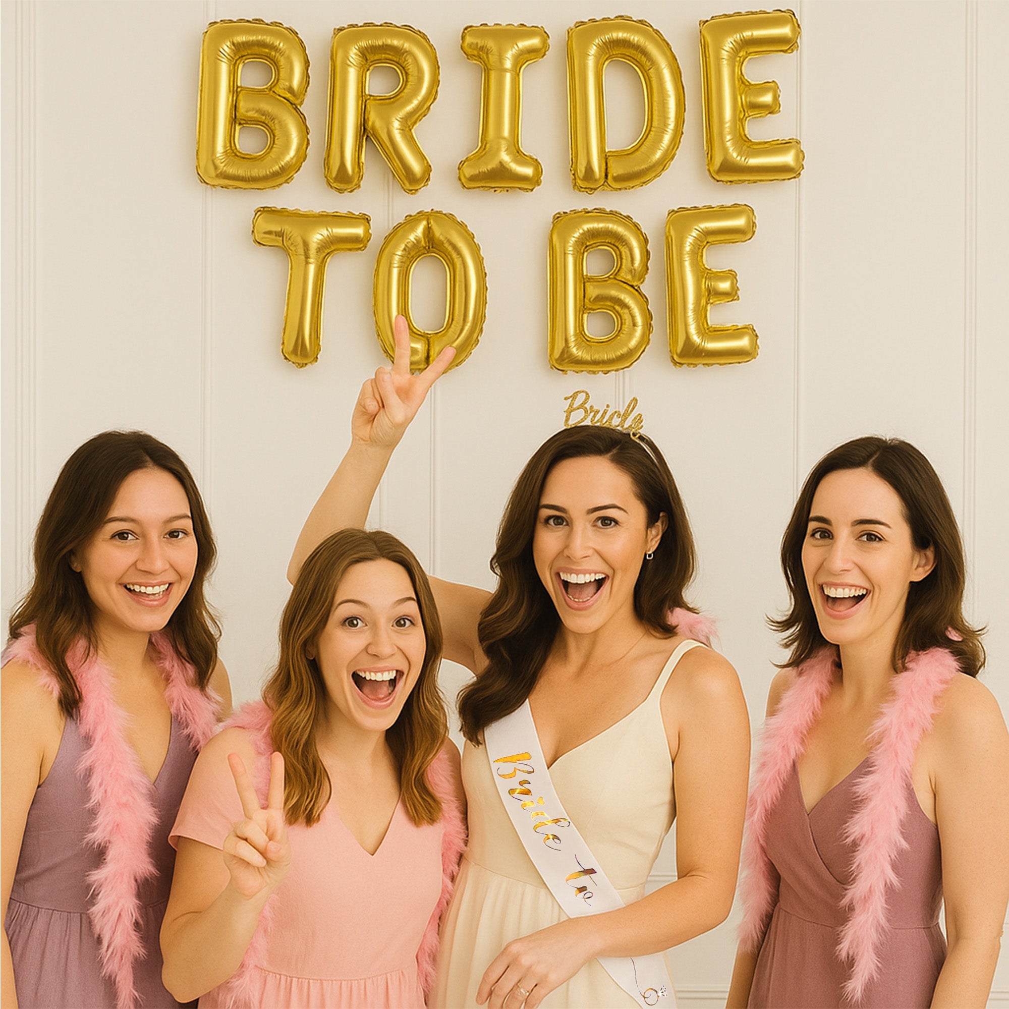 Gold Bride to Be Decor Kit for Bachelorette Party
