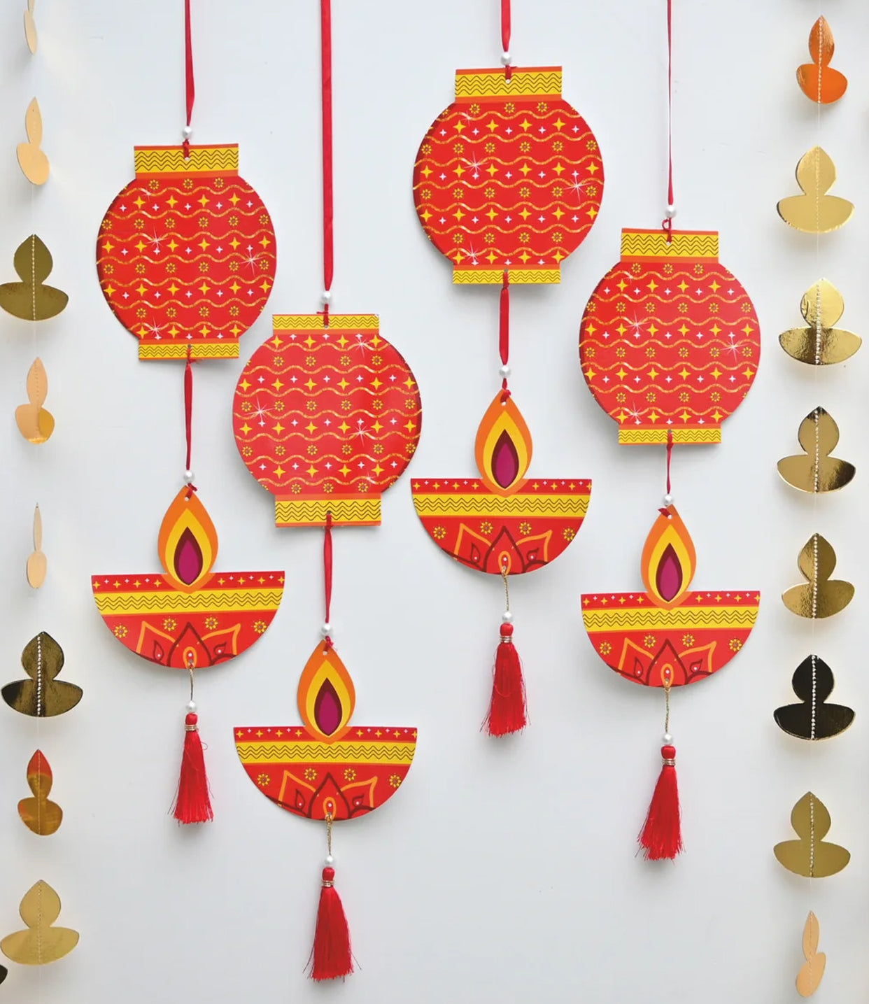 Diya Lamp Frill Hanging for Diwali