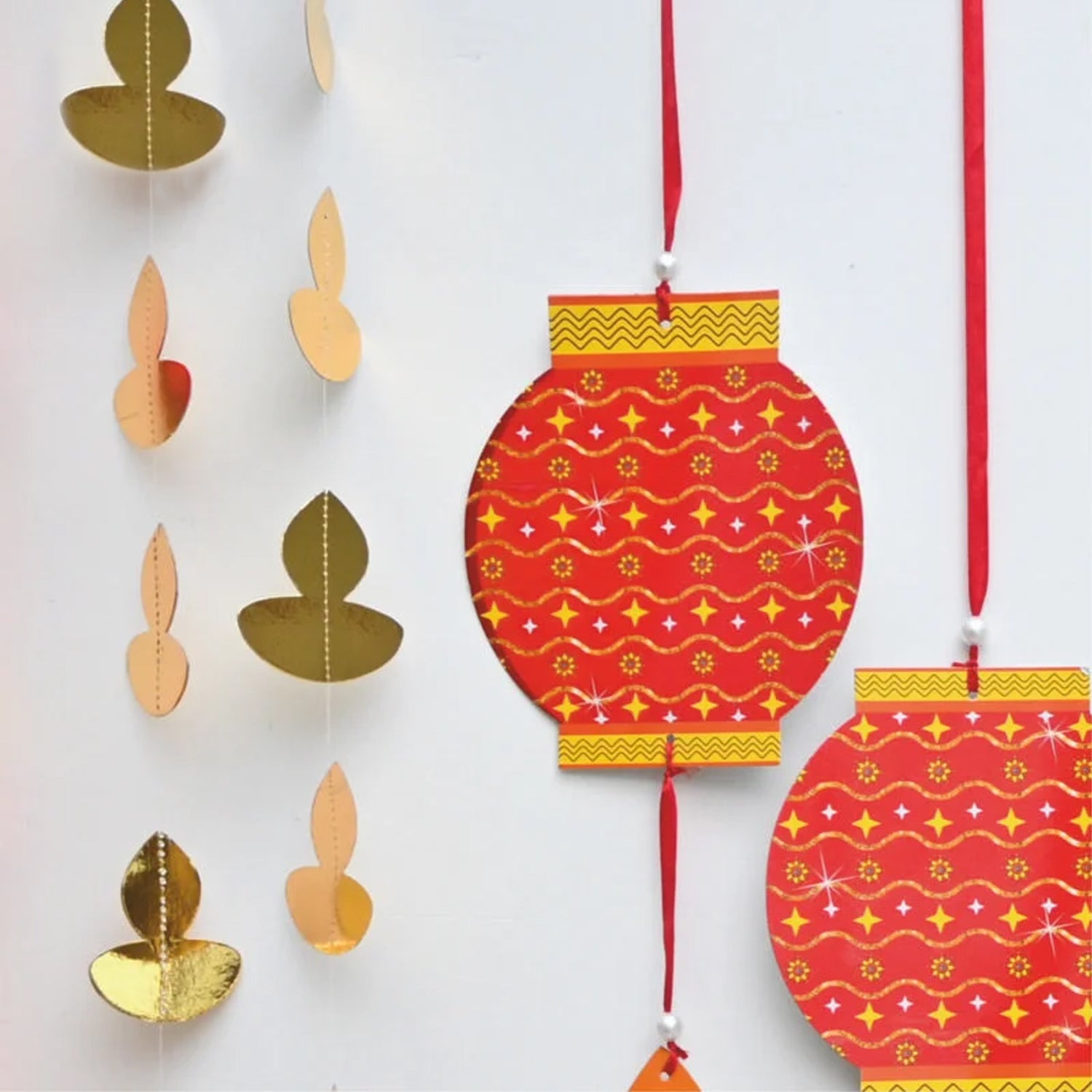 Diya Lamp Frill Hanging for Diwali