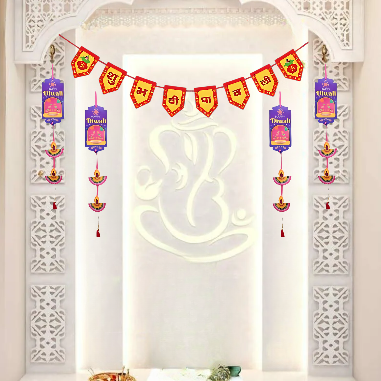 Paper Toran for Main Entrance Door Hanging for Home Decoration